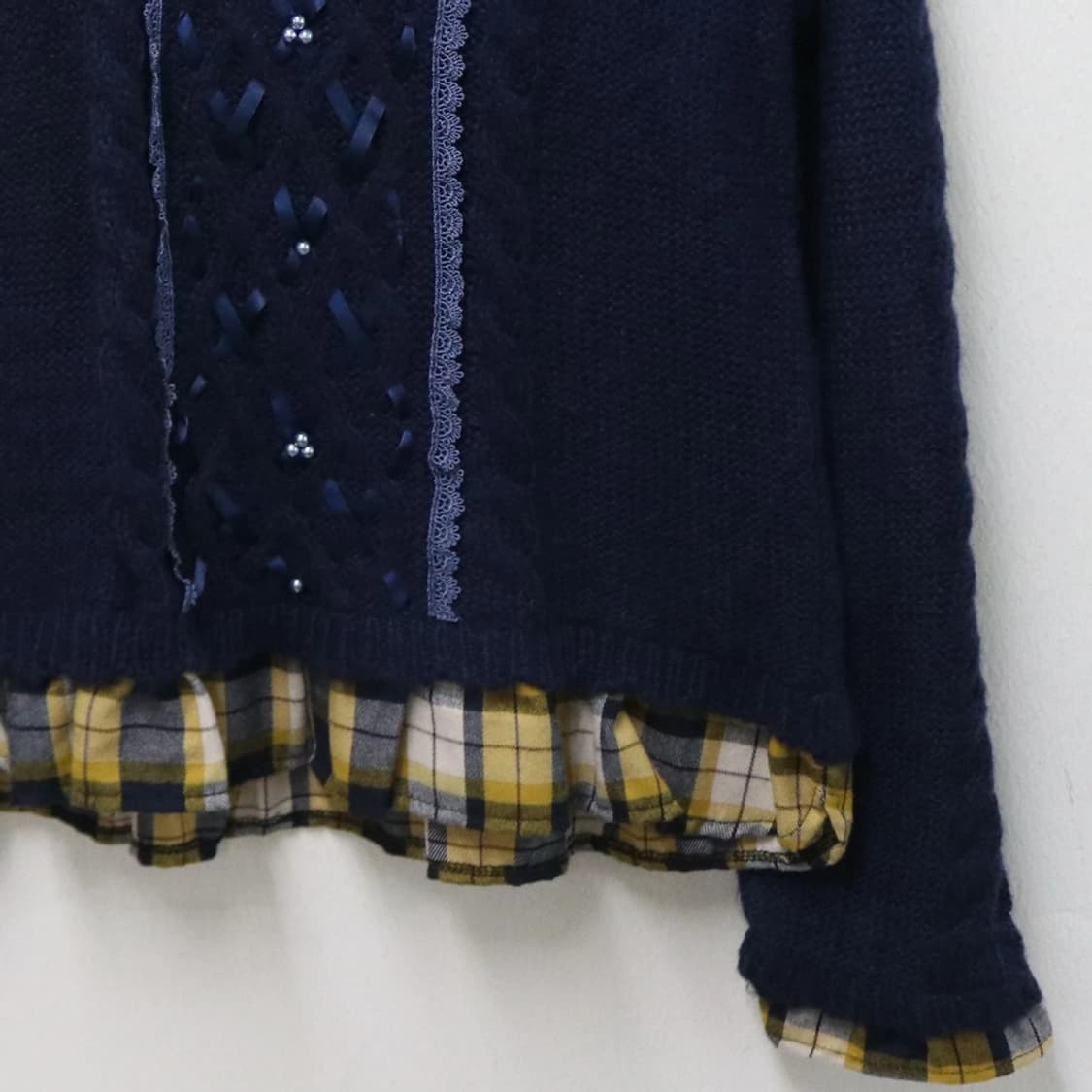 엑시즈팜 발레코어 니트 셔츠 레이어드 티셔츠 63580 상품이미지4