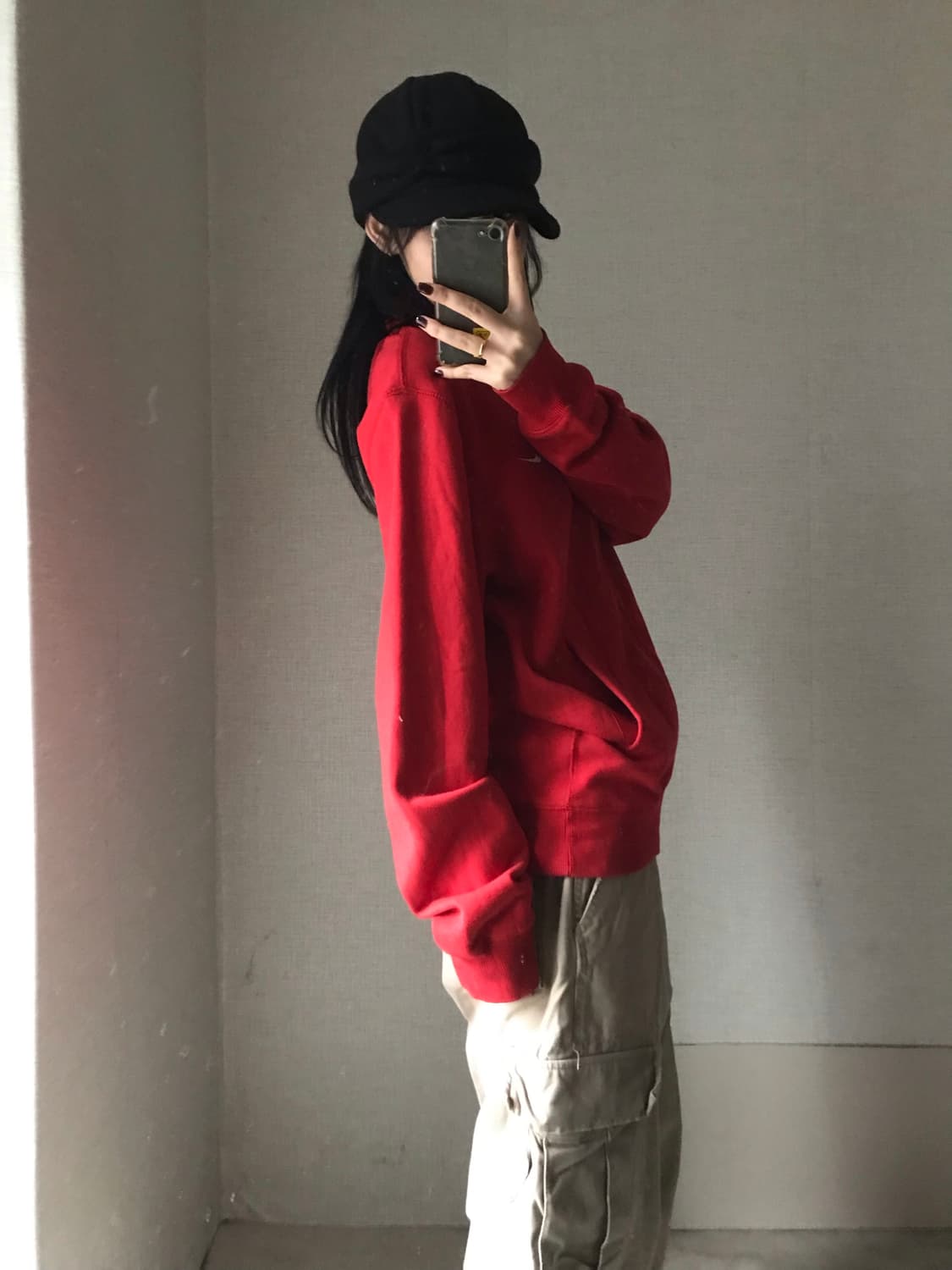 나이키 레드 면집업 상품이미지3
