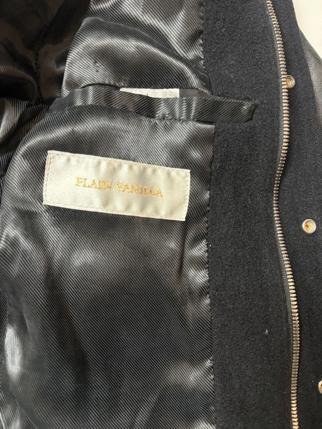 플레인바닐라 캐시미어 소가죽 바시티 자켓 PN9213 상품이미지5