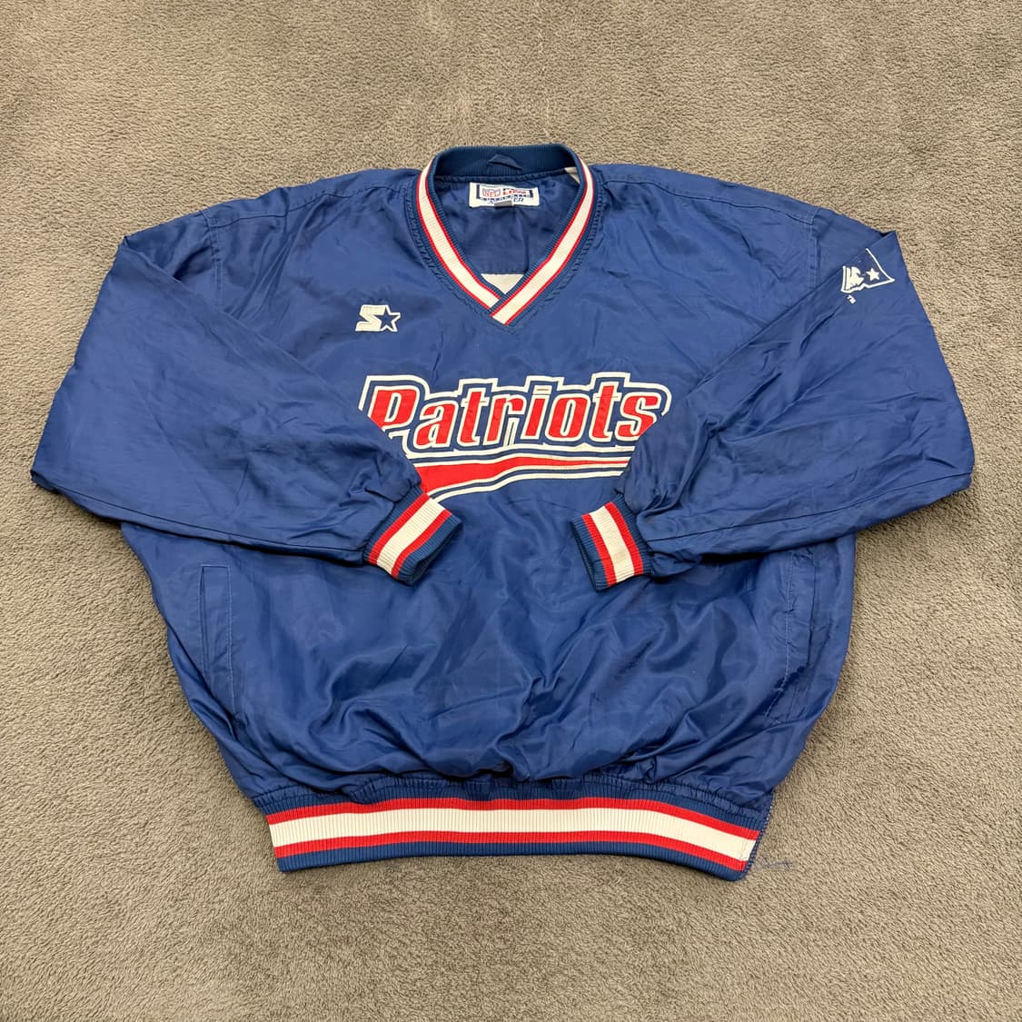 [ 정품/XL ] 90s NFL 스타터 패트리어츠 프로 라인 웜업 상품이미지2