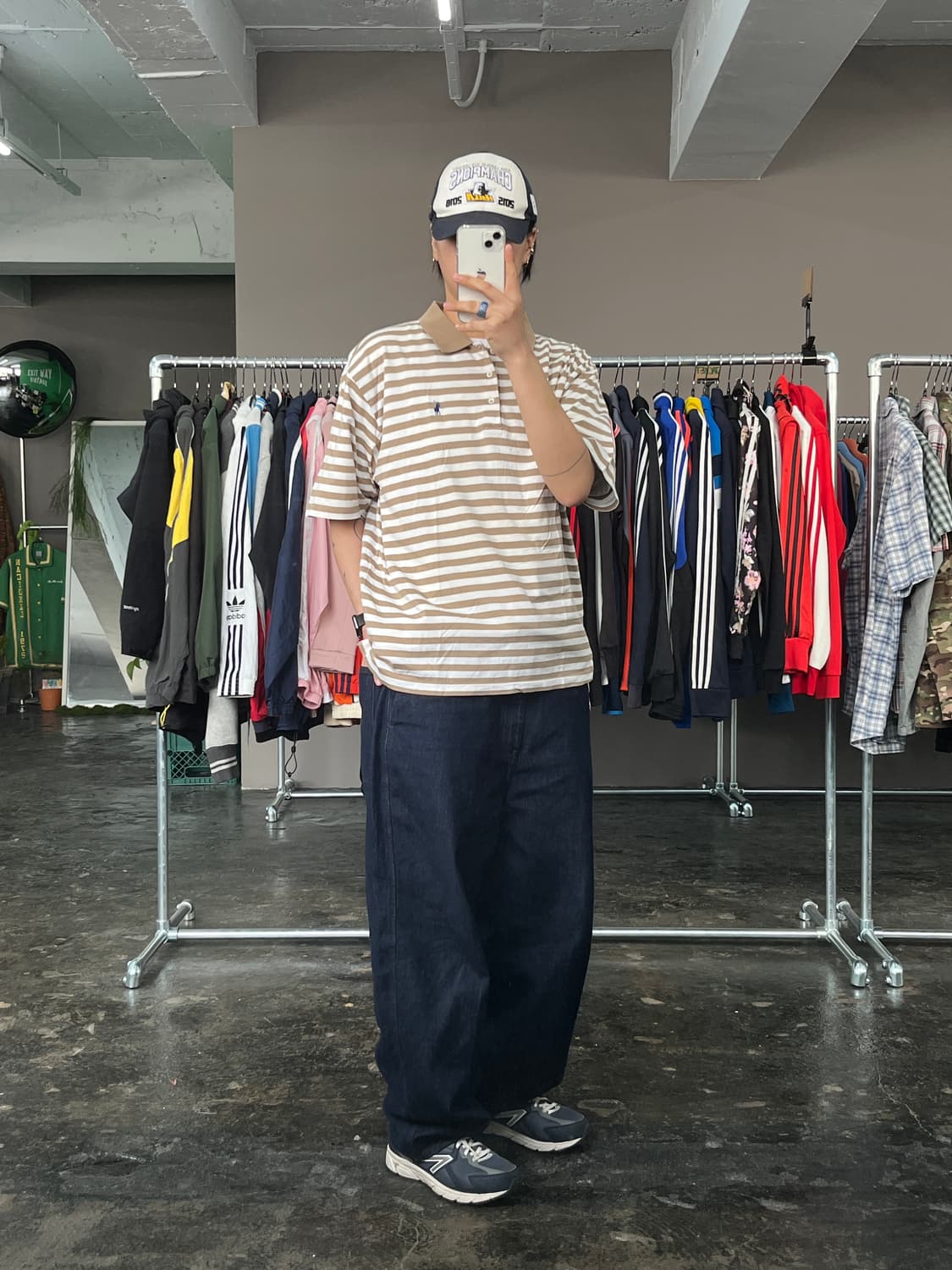 폴로 랄프로렌 스트라이프 카라 반팔 티셔츠 상품이미지4