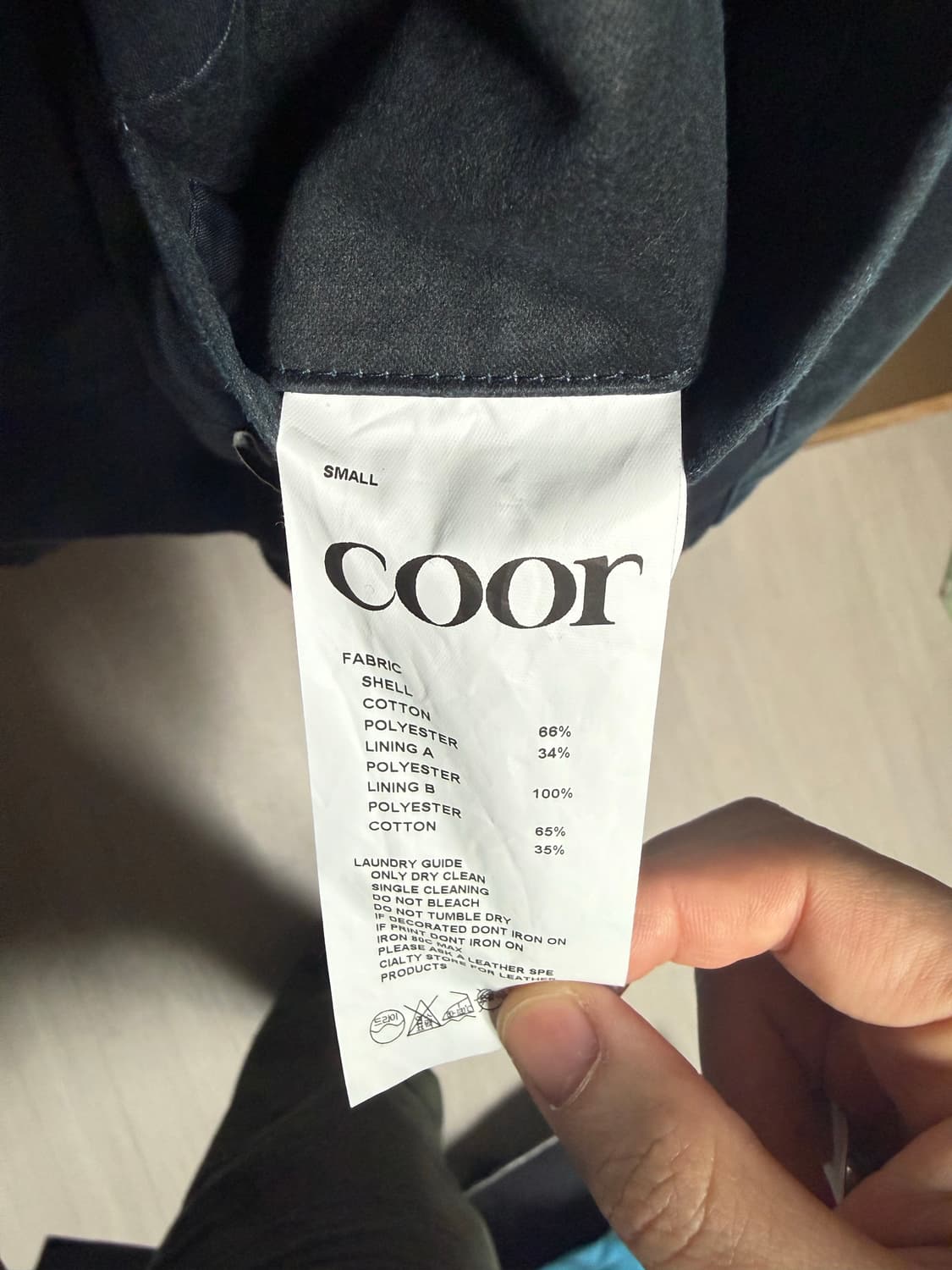 26SS 쿠어 워시드 덱 후크 립 보머 자켓 (다크네이비) / S 상품이미지4