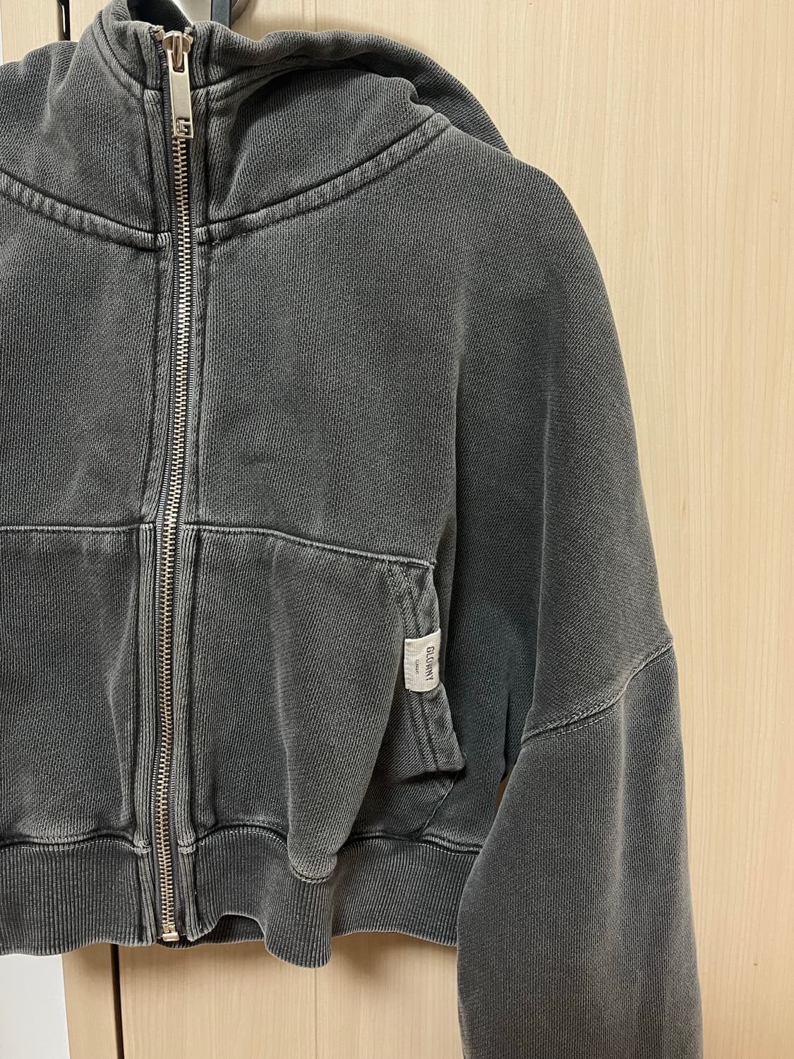 글로니 G CLASSIC WASHED CROP ZIP UP 상품이미지4