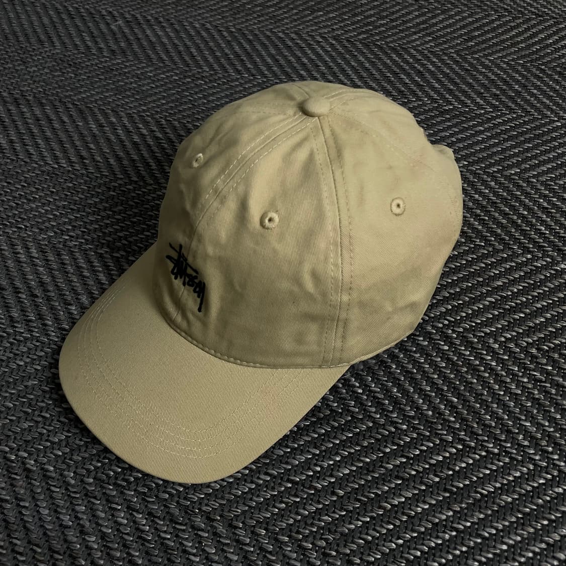 스투시 스탁 로고 베이지 볼캡y 3699 상품이미지3