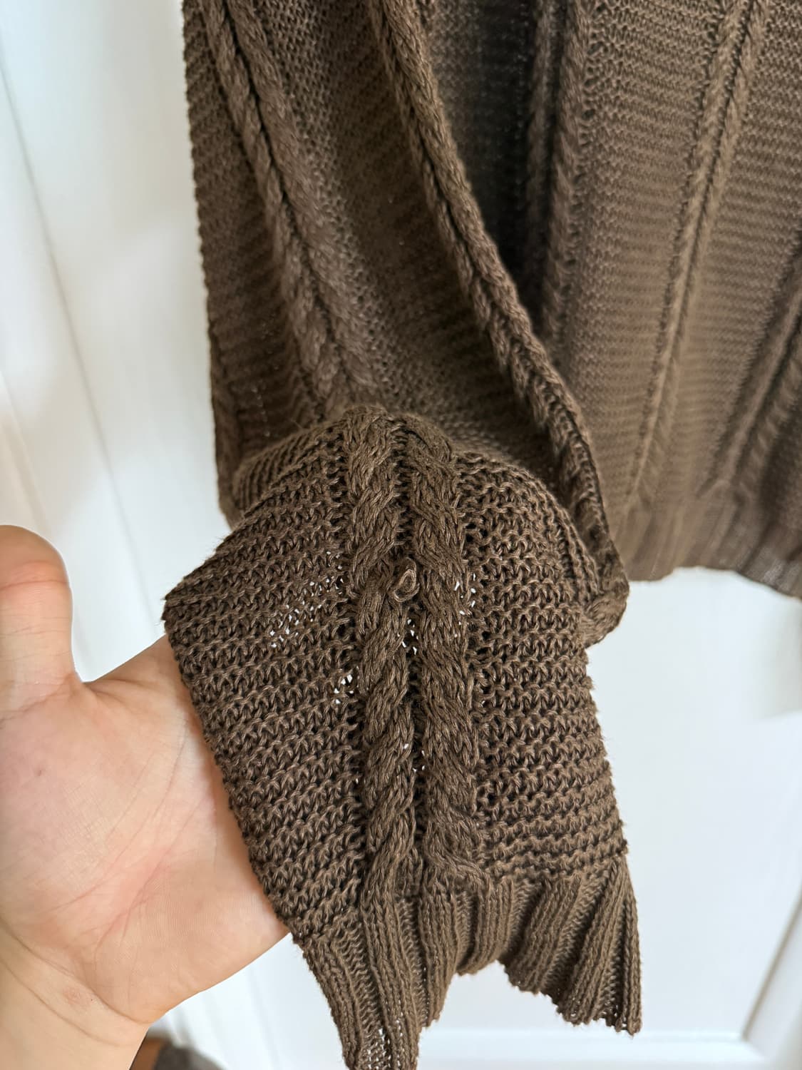 linen cable knit 상품이미지8