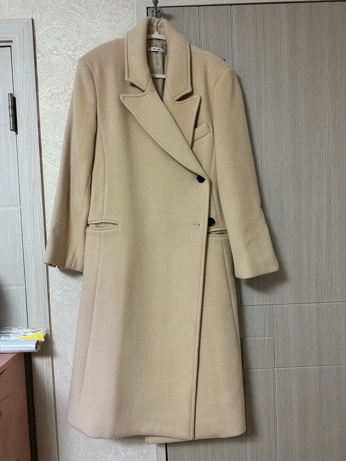 버터색 코트입니다 상품이미지1