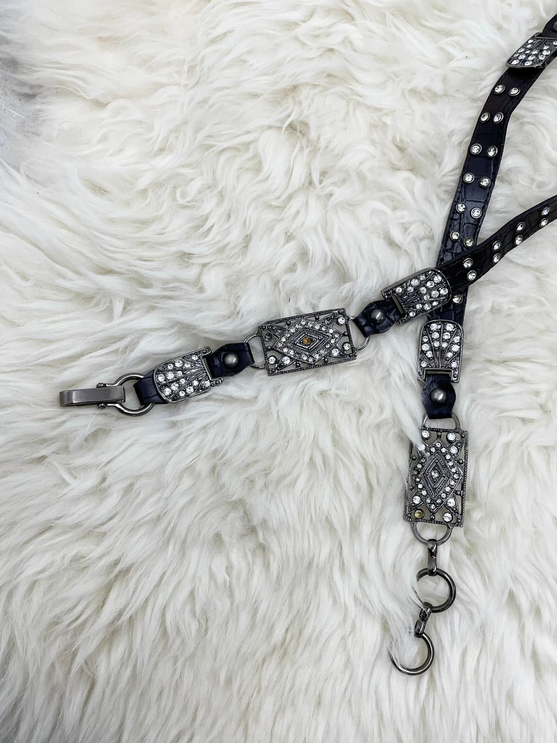 블랙페어리 큐빅 체인 버클 벨트 상품이미지6