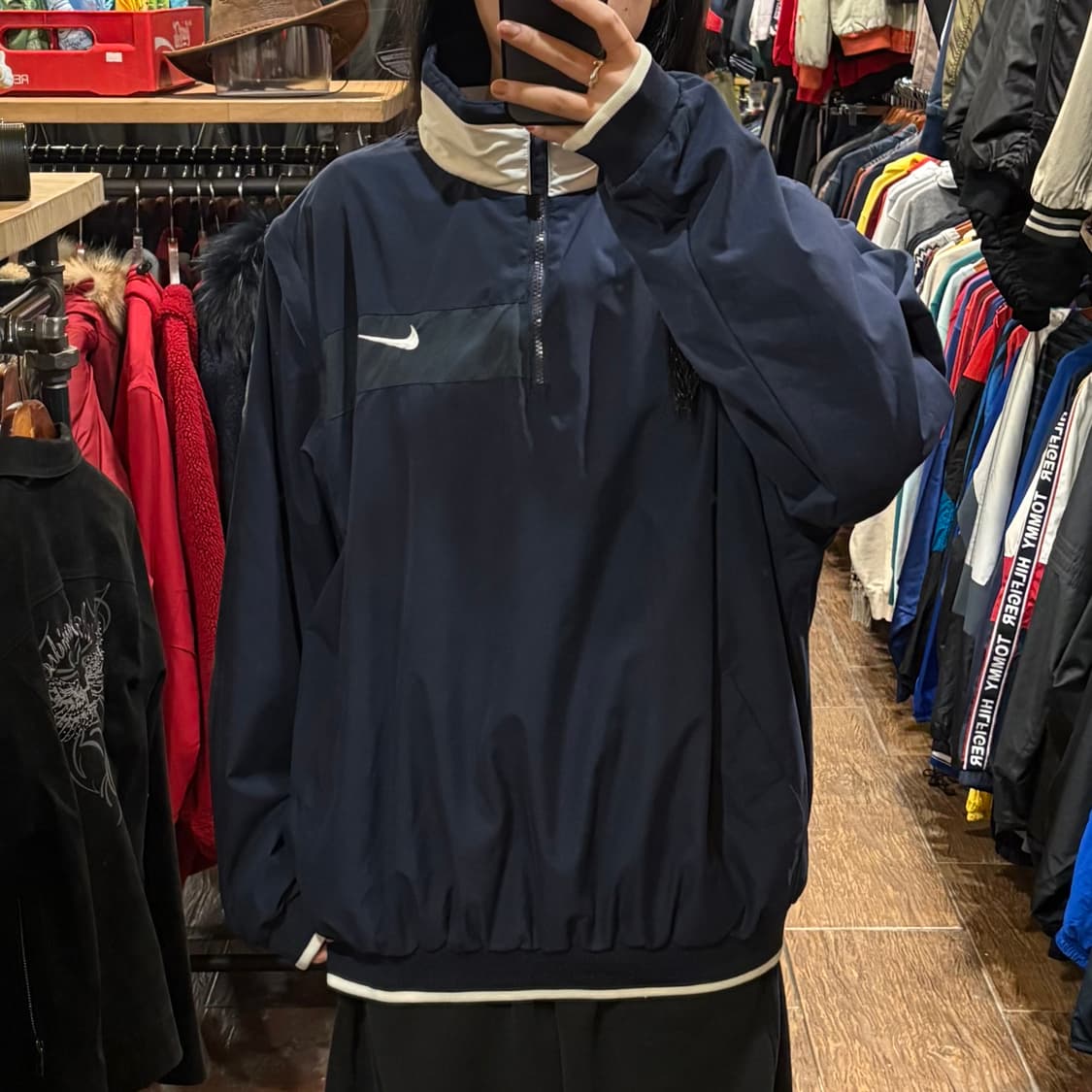 [HI] Nike 나이키 반집업 웜업 네이비 상품이미지2