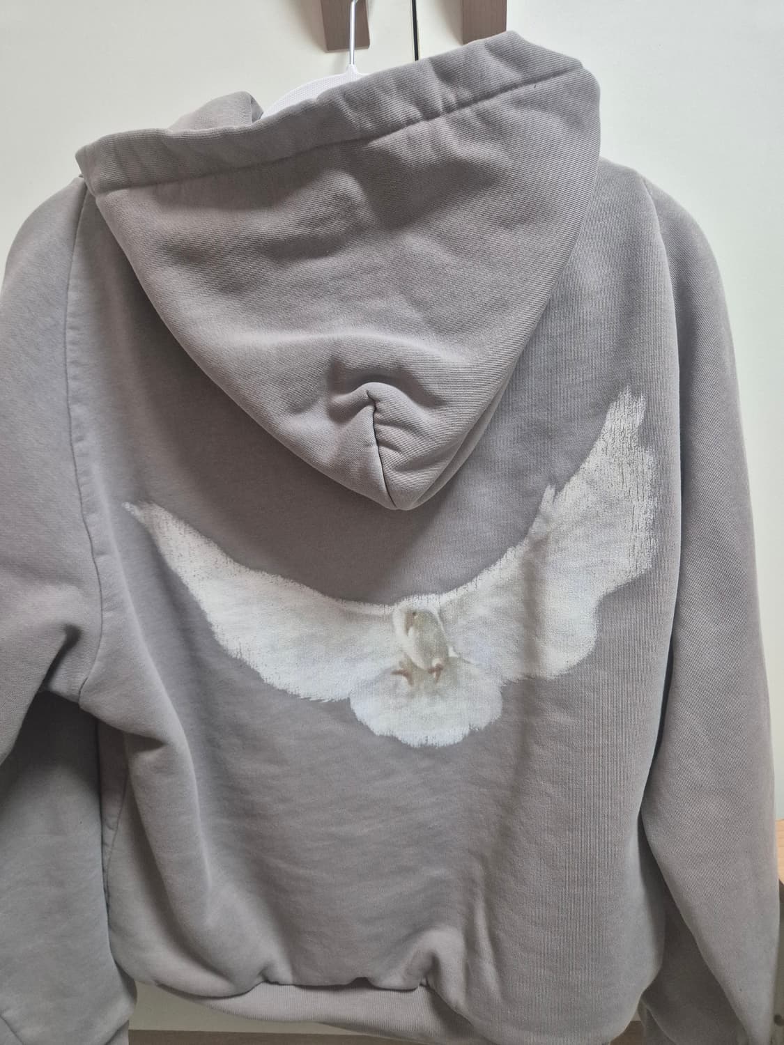 이지 갭 엔지니어드 바이 발렌시아가 도브 슈렁큰 후드 그레이 XS 상품이미지2