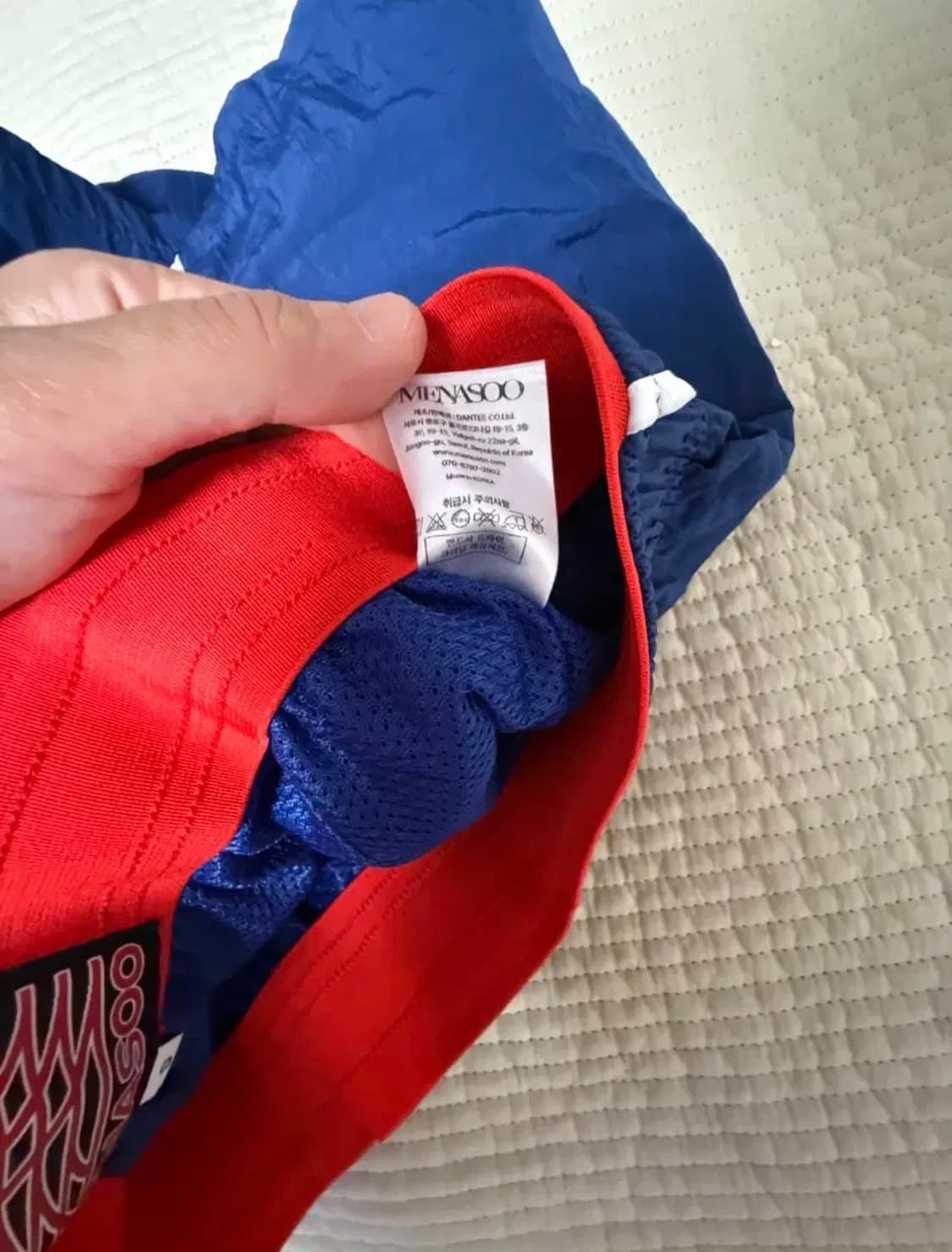 미나수 RUNNING TRACK NYLON SHORTS_NAVY 상품이미지4