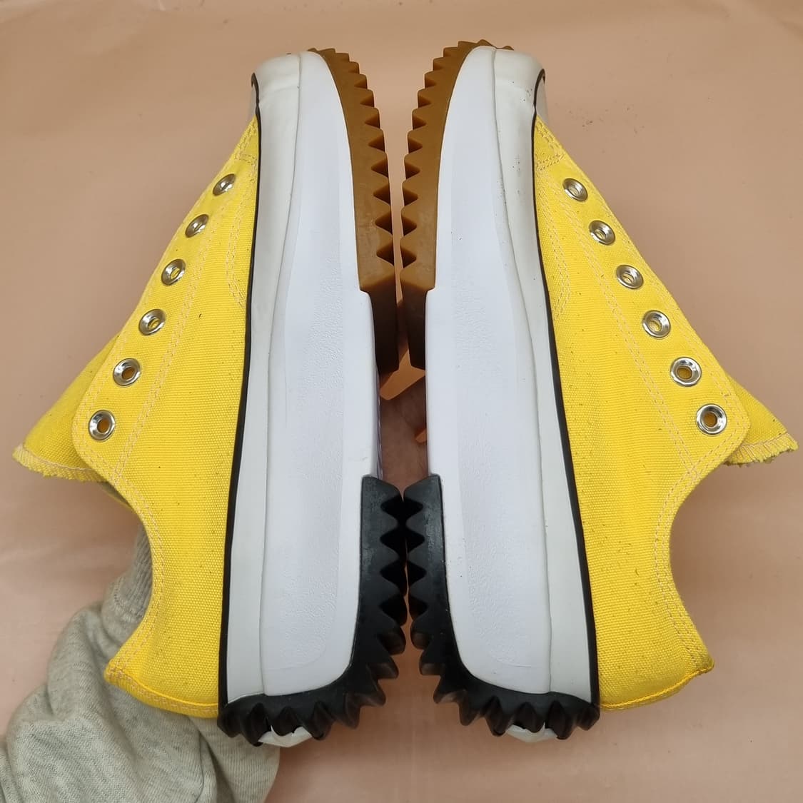 컨버스  런스타하이크 로우 노랑 235 상품이미지5