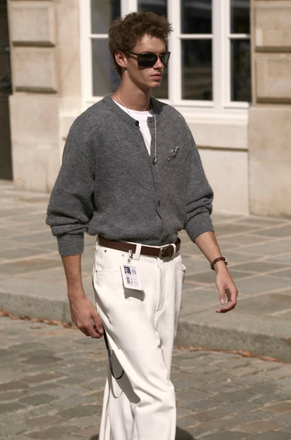 STU / 라운드넥 가디건 (라이트 그레이) / L 상품이미지2