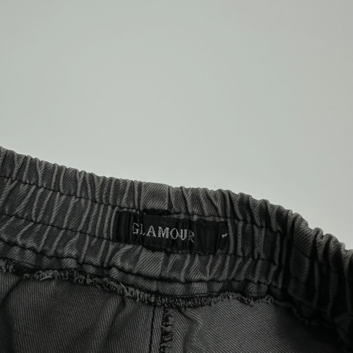 glamour 배색 카고 데님팬츠 청바지 상품이미지7