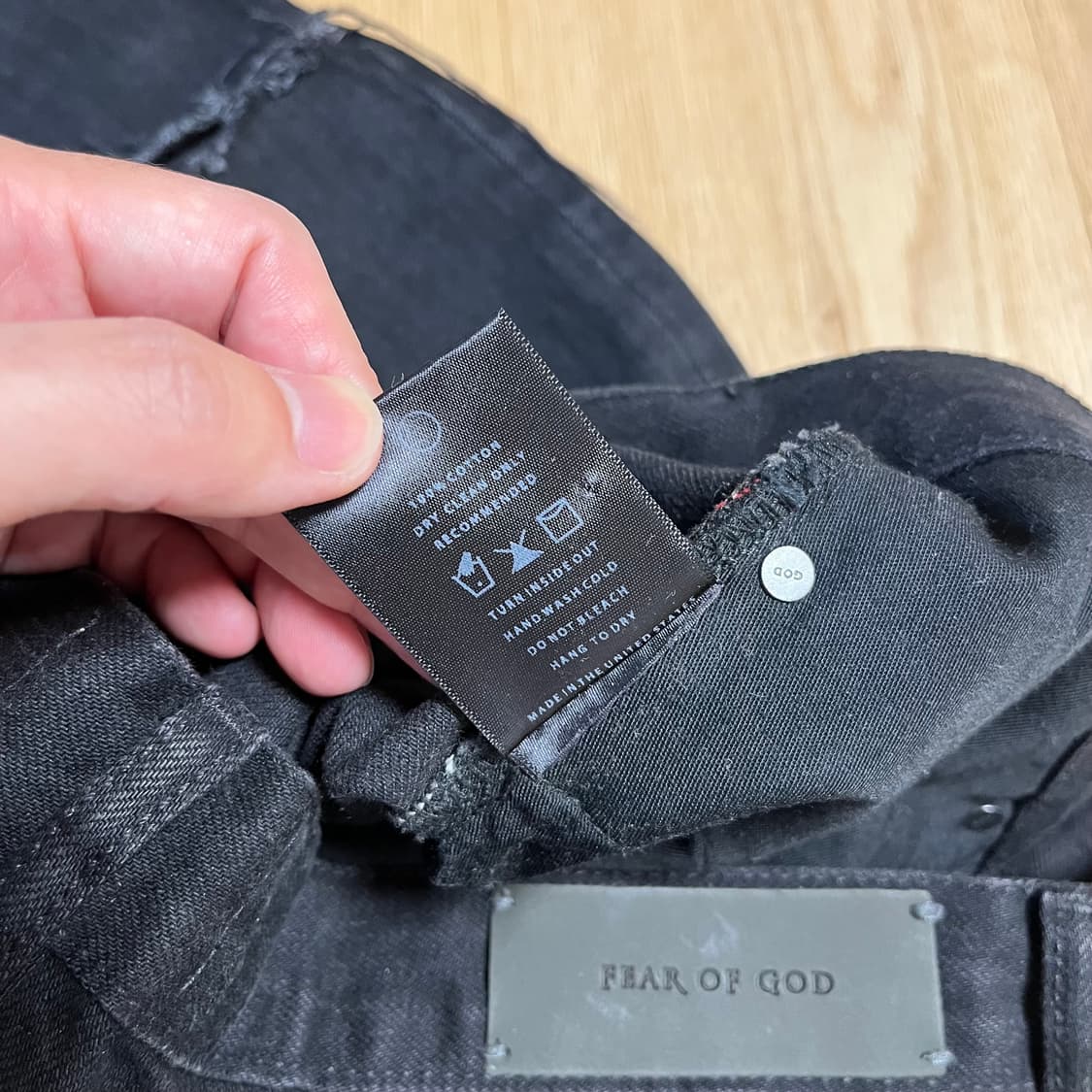 피어오브갓 4th 컬렉션 블랙 셀비지 데님 상품이미지8