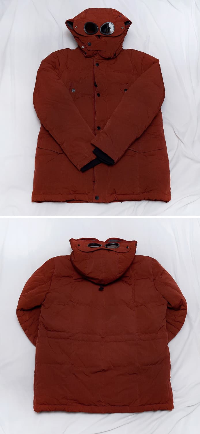 씨피(CP)컴퍼니 고글후드 노르지 다운패딩 레드브릭 (105+) 상품이미지3
