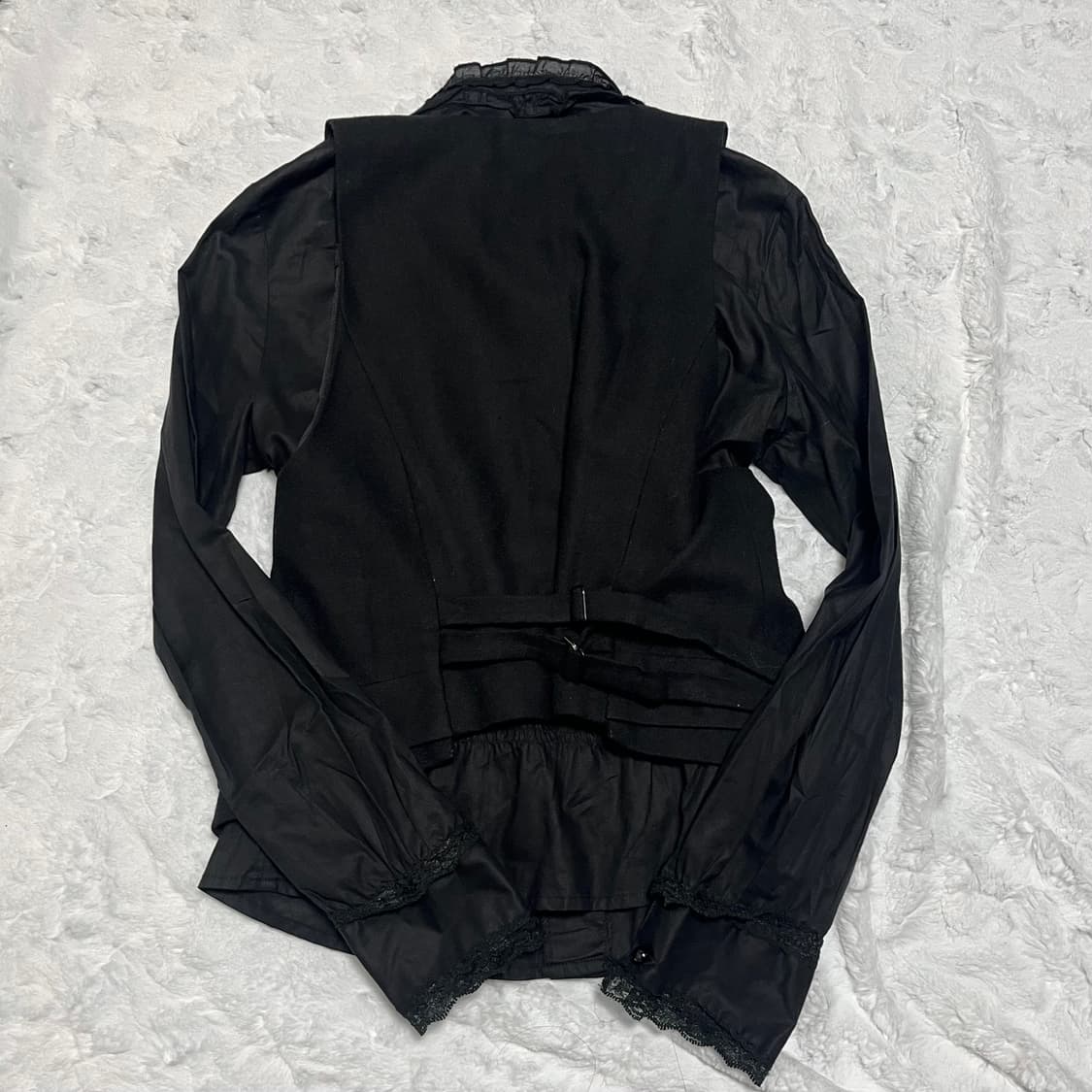 로맨틱 고스 공겜여주 조끼 베스트 상품이미지2