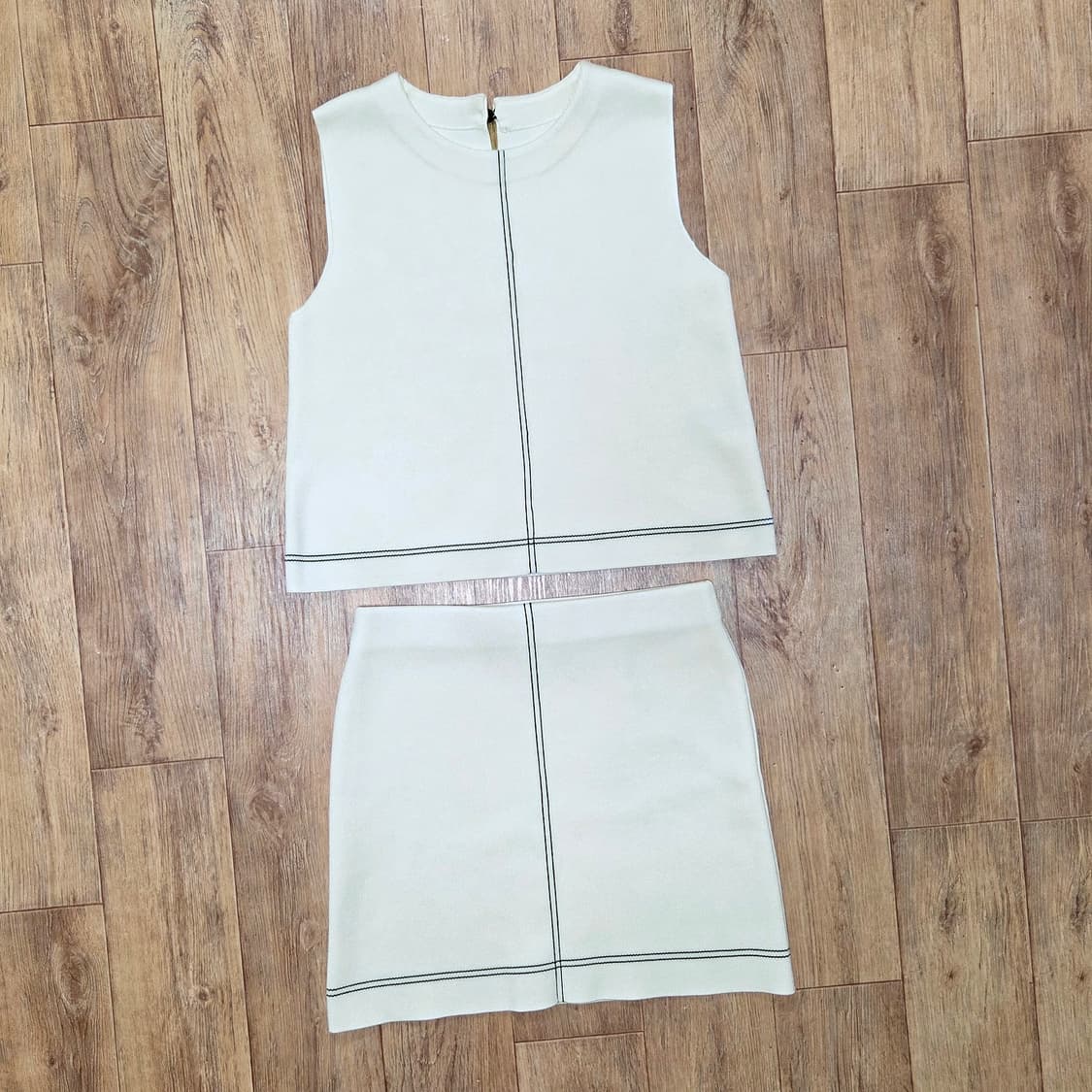 자라(ZARA) 파이핑 니트셋업 55 상품이미지3
