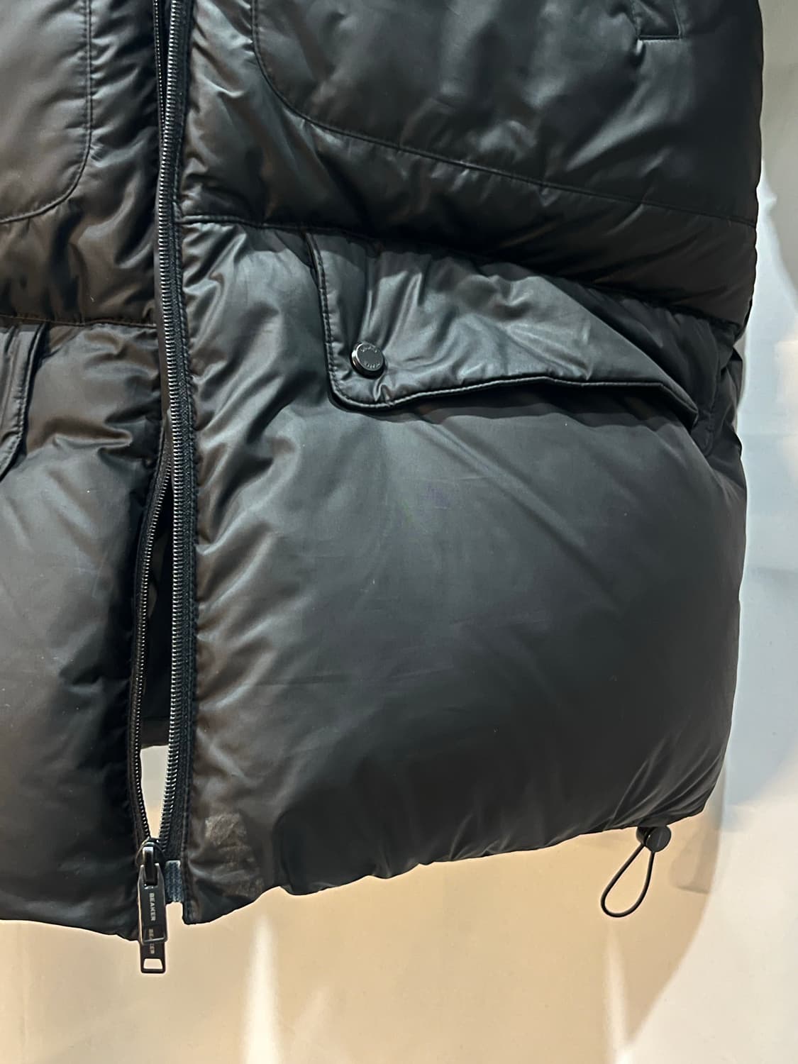 비이커 구스다운 오버핏 패딩 블랙 2 상품이미지7