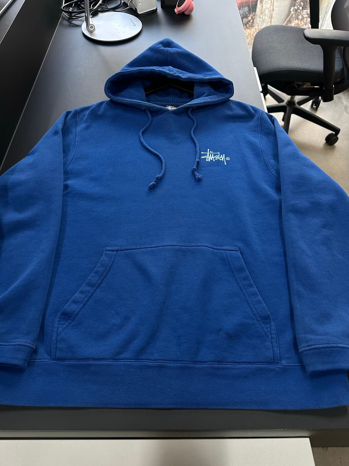 스투시 빅로고 블루민트 후드티 상품이미지7