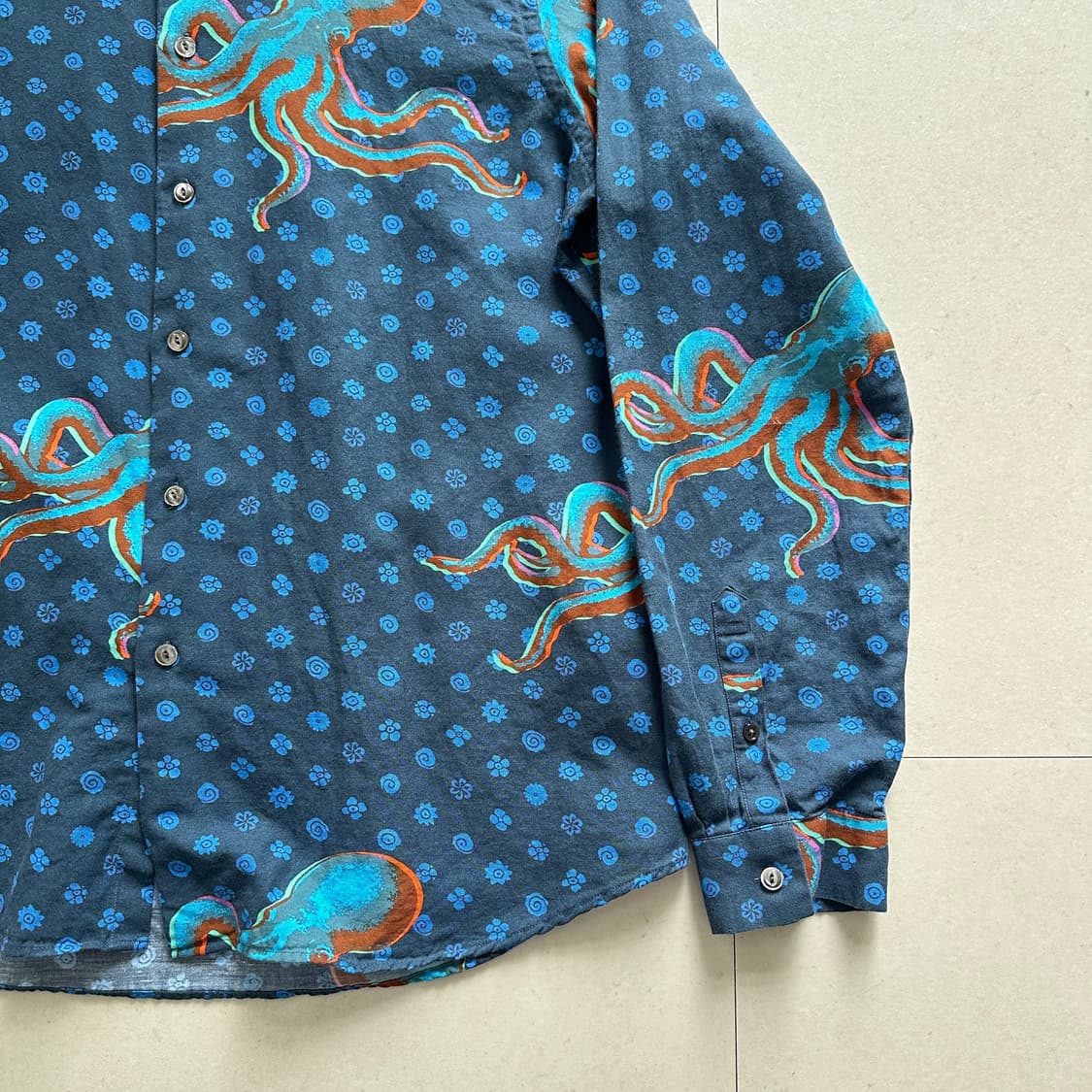 00s PS 폴스미스 문어 패턴 셔츠 XL 상품이미지3