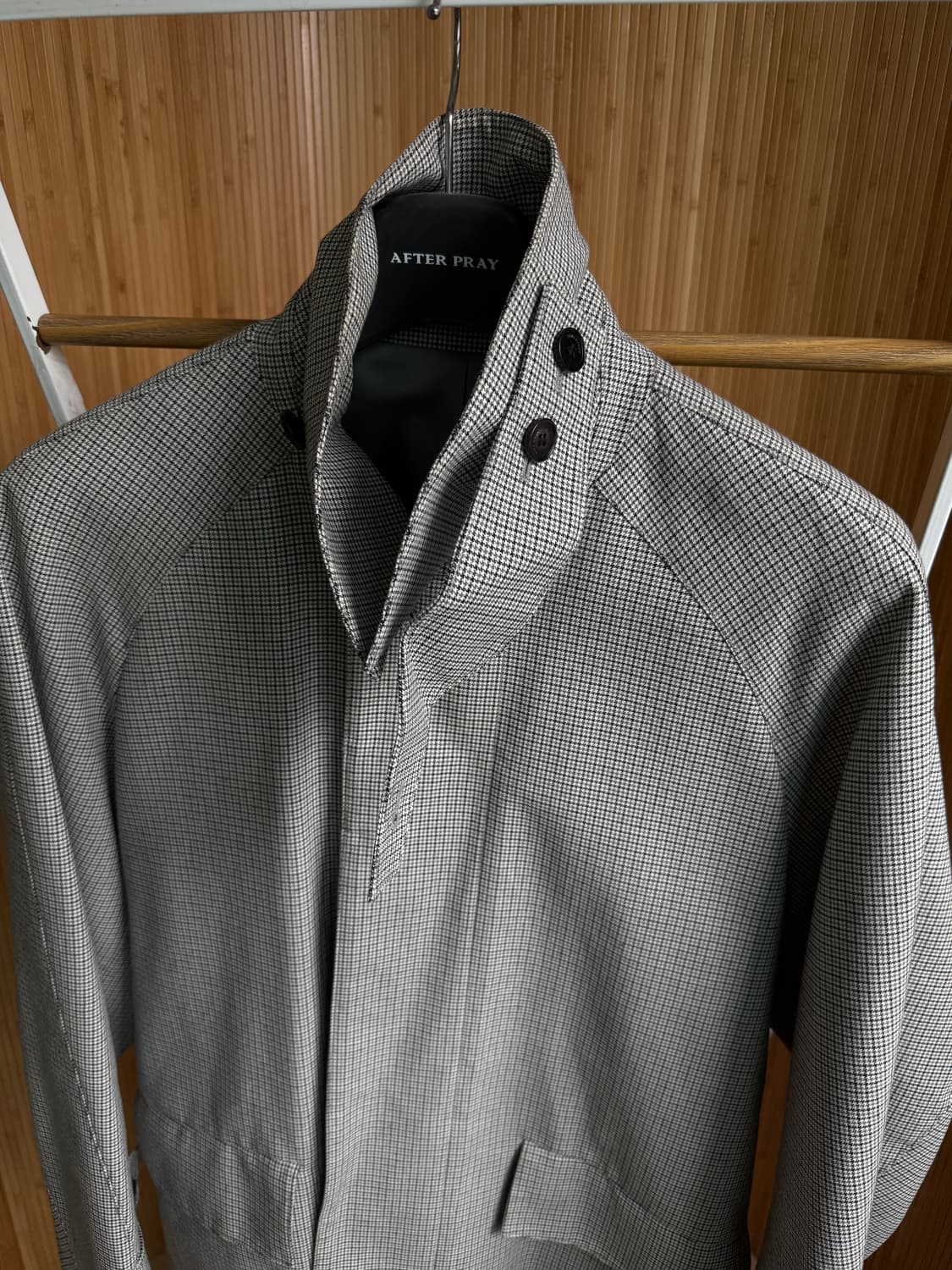 애프터프레이 20시즌 하운드투스 체크 발마칸 코트 M 상품이미지6