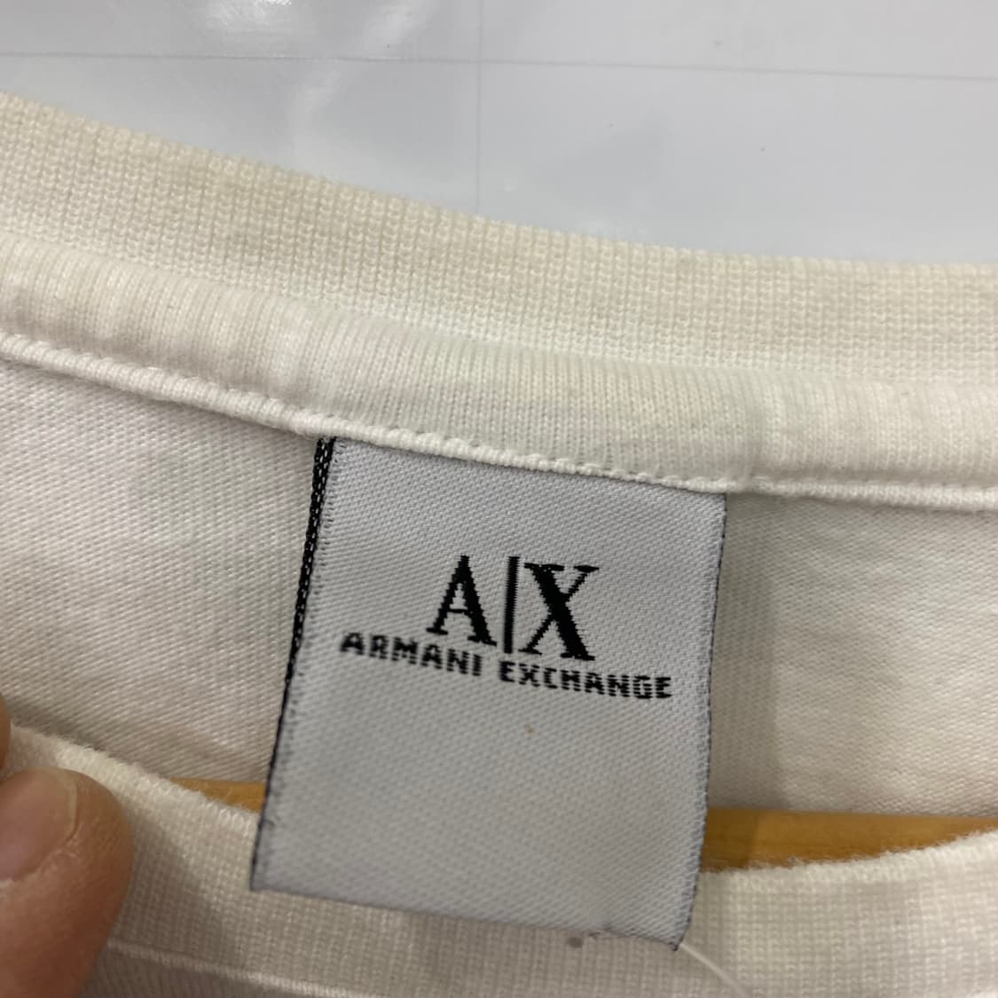아르마니 익스체인지 빅로고 반팔 티셔츠(XL) 상품이미지4