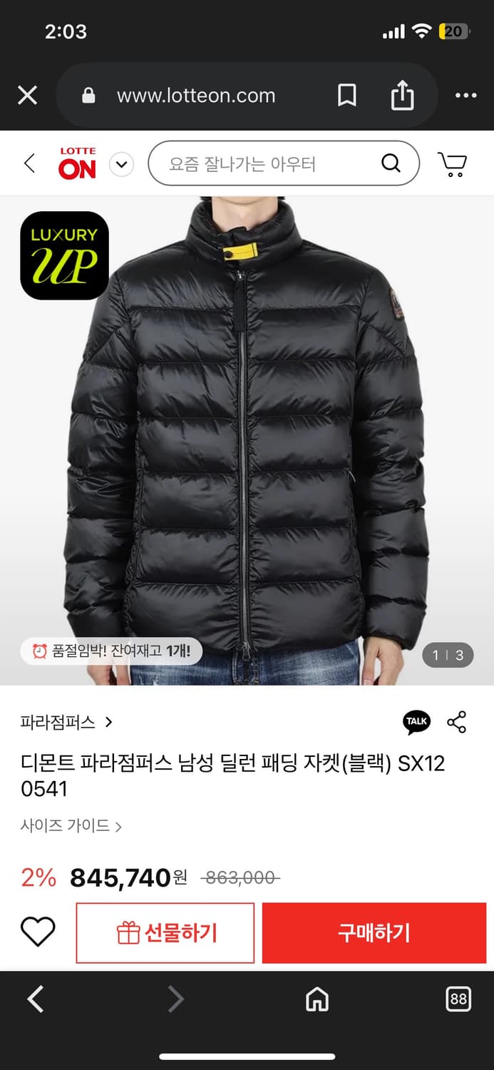 파라점퍼스 딜런 XL 상품이미지1