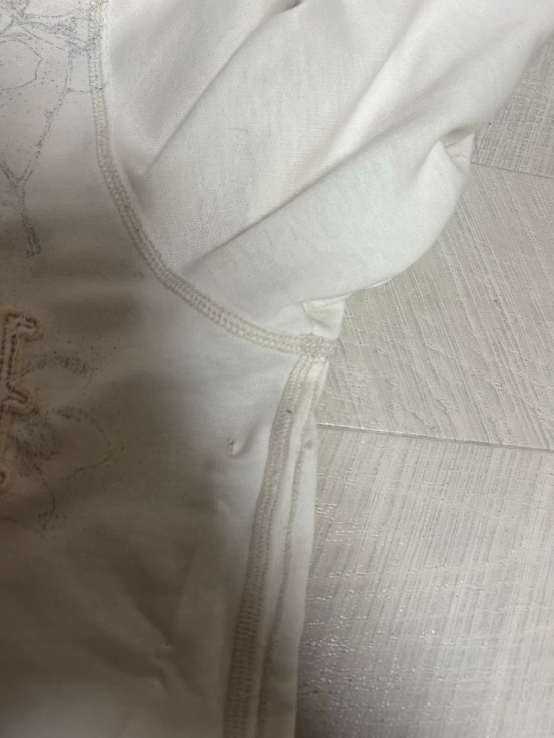 아베크롬비 화이트 플라워 투웨이 후드집업 상품이미지4