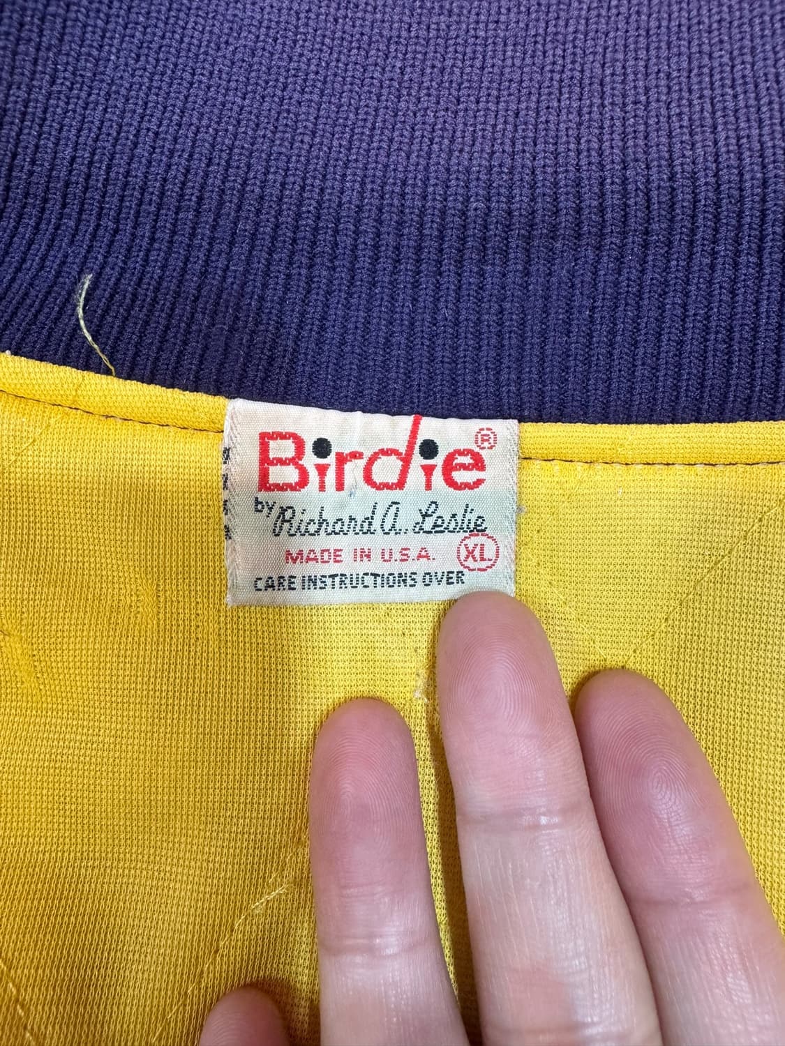 80s 버디 Birdie 나일론 바시티 자켓 made in USA (XL 상품이미지7