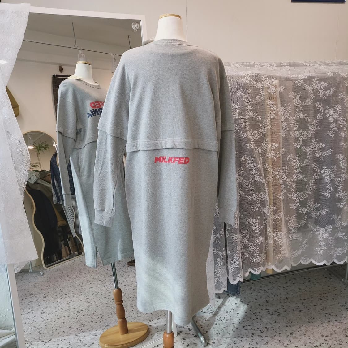 Milkfed 맨투맨 코튼원피스 상품이미지2