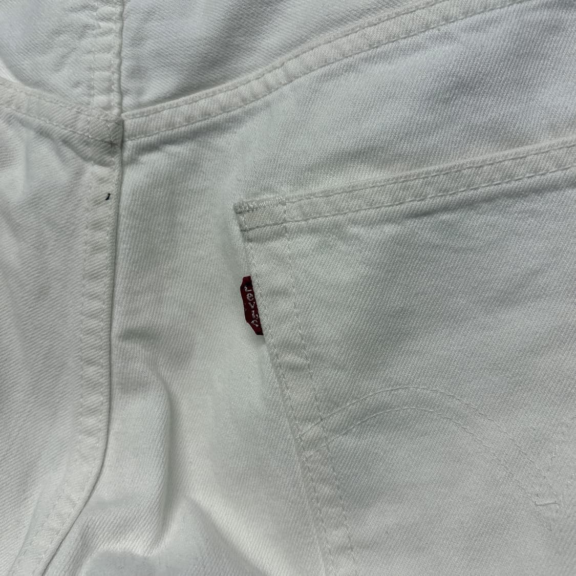 00s 리바이스 재팬라인 505 화이트데님팬츠 레귤러 스트레이트 N727 상품이미지6