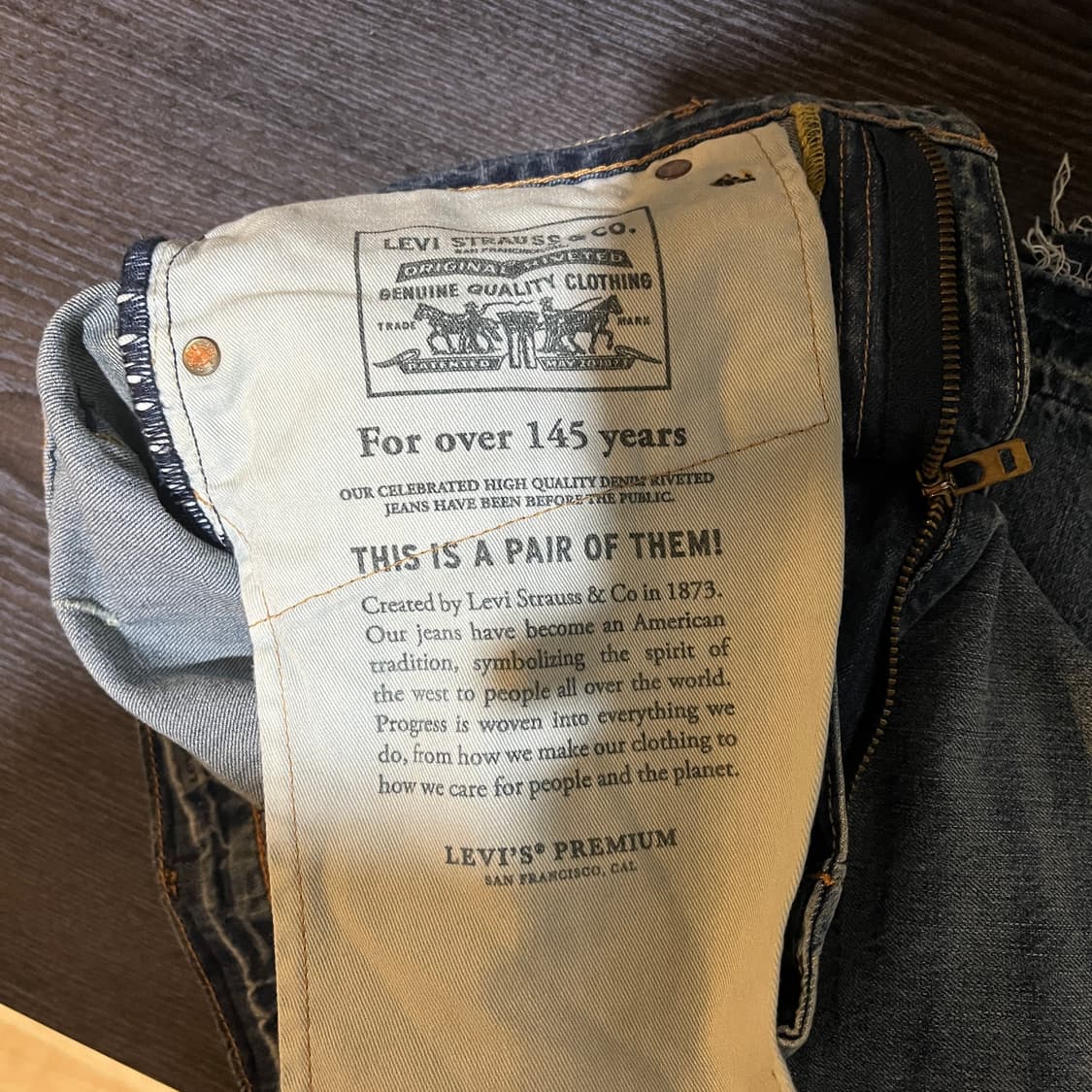 (30) 리바이스 퍼포먼스 511 패치 데미지진 데님 청바지 상품이미지9