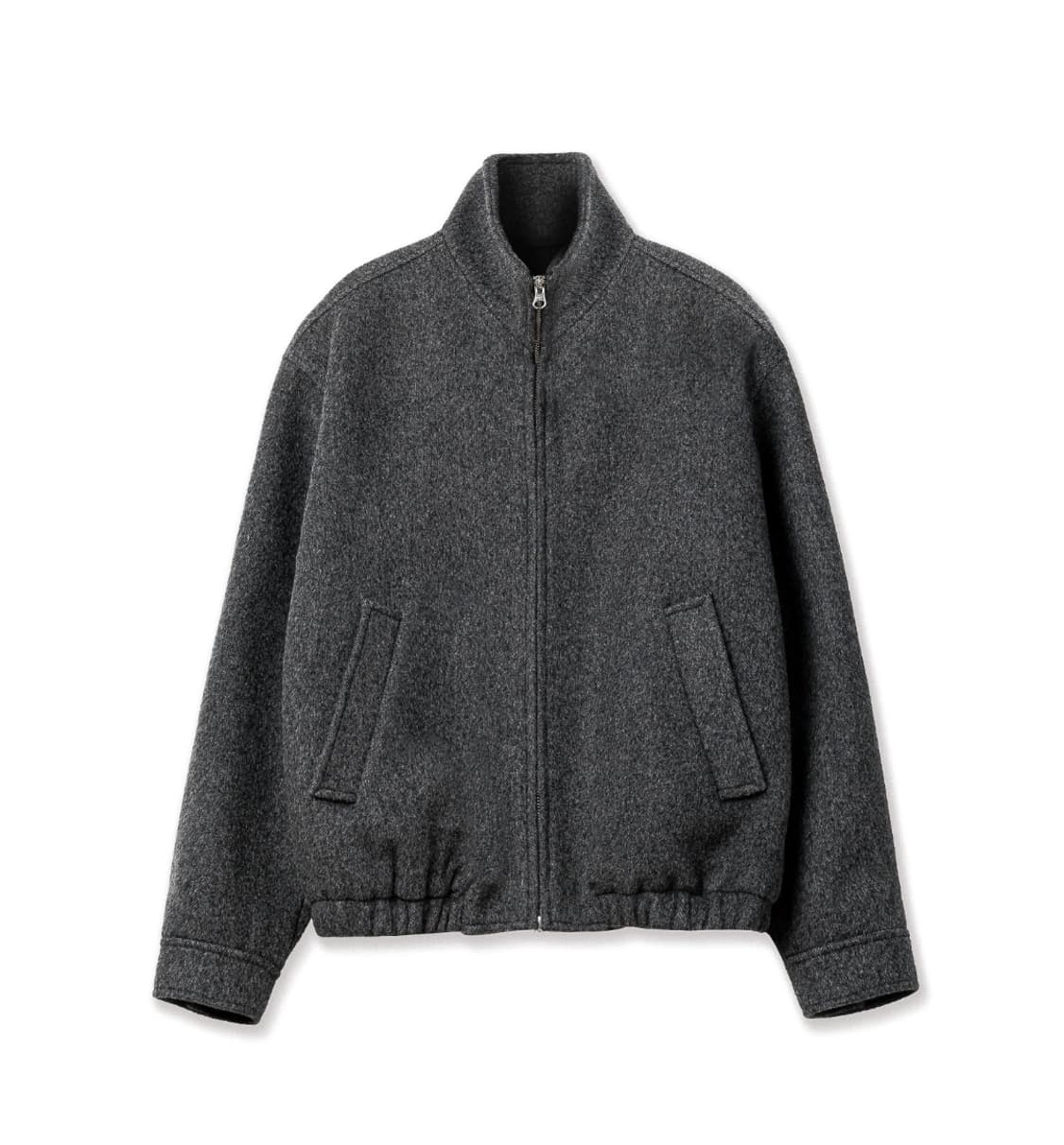 스테디에브리웨어 하이넥 울 블루종 자켓 2 다크 그레이 상품이미지2
