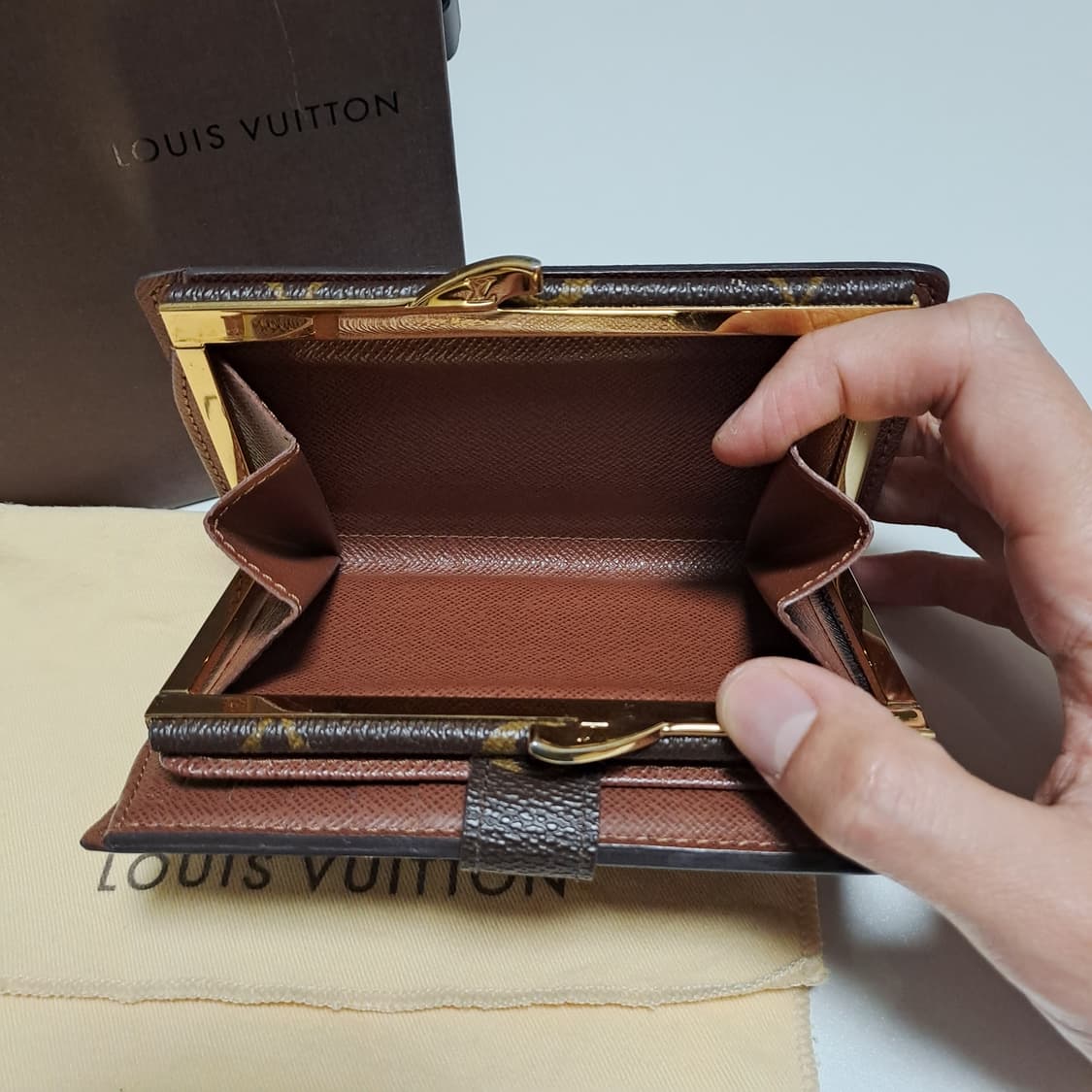 [100%/정품] 루이비통 모노그램 프렌치 퍼스 중지갑, 루이비통지갑 상품이미지7