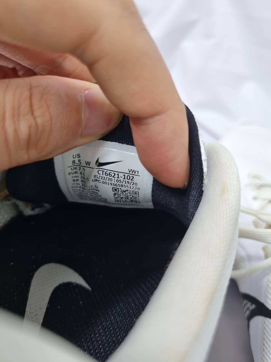 265 나이키 리액트 인피니티 프로 화이트 골프화 상품이미지7