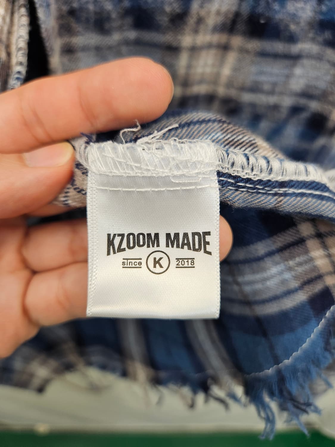 KZOOM MADE 데미지 체크셔츠 189. 상품이미지4
