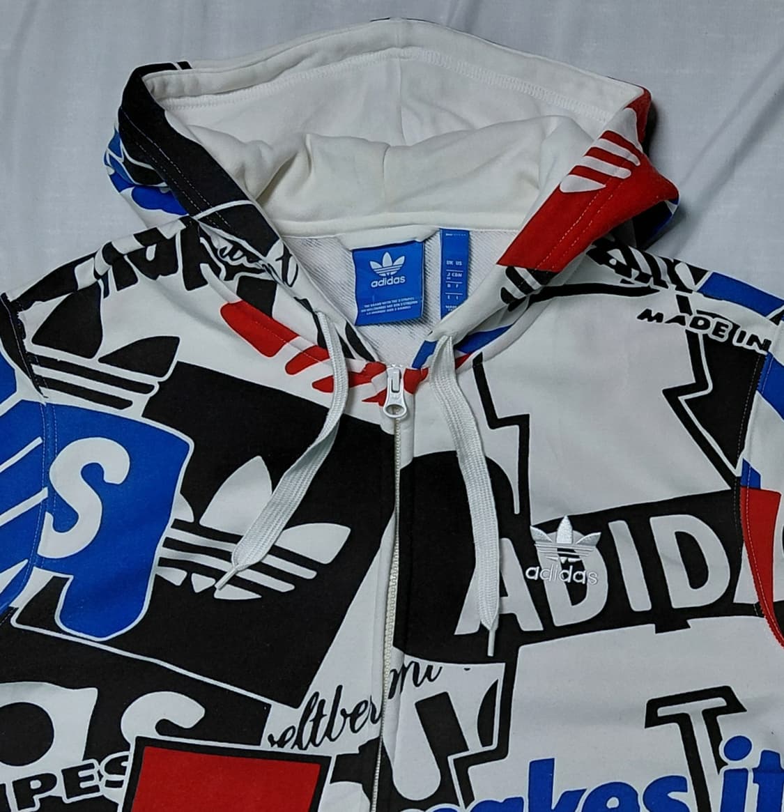 [M] 아디다스 오리지널스 빅로고 그래픽 AOP 풀집 후드티 상품이미지2