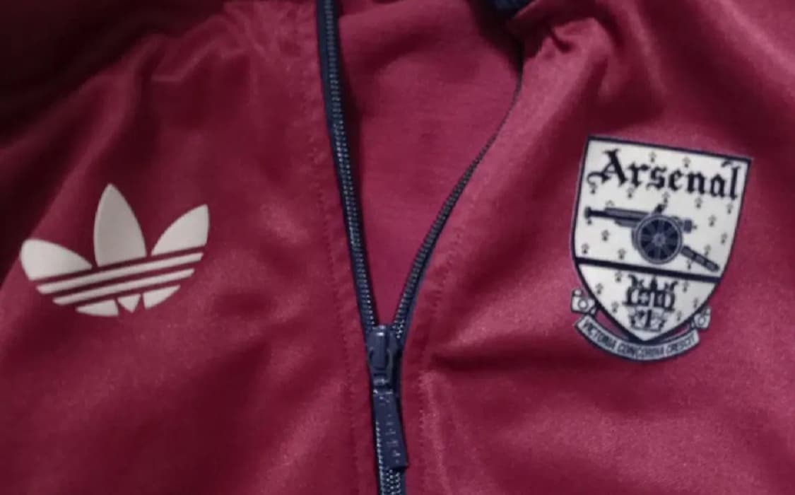 아디다스 희귀 아스날 버건디 트랙탑 저지 져지집업 100/L 상품이미지3