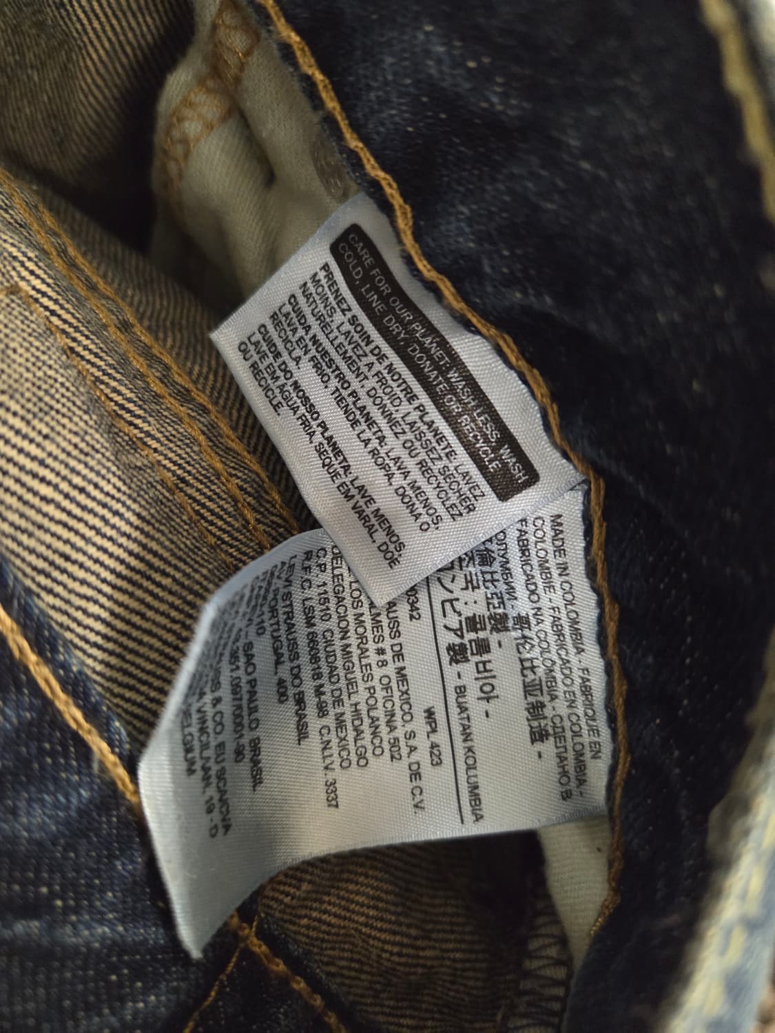 리바이스 511 데미지 워싱 청바지 상품이미지3