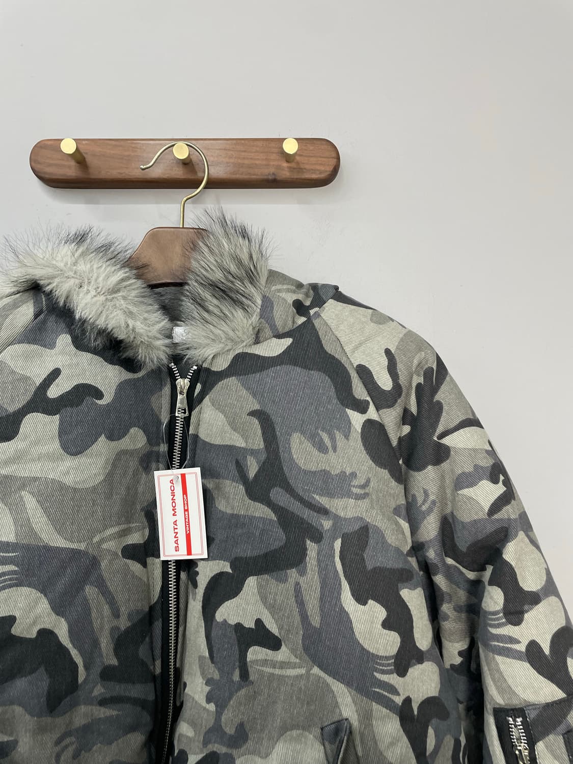 빈티지 카모 후드 퍼 패딩 H1380 상품이미지3