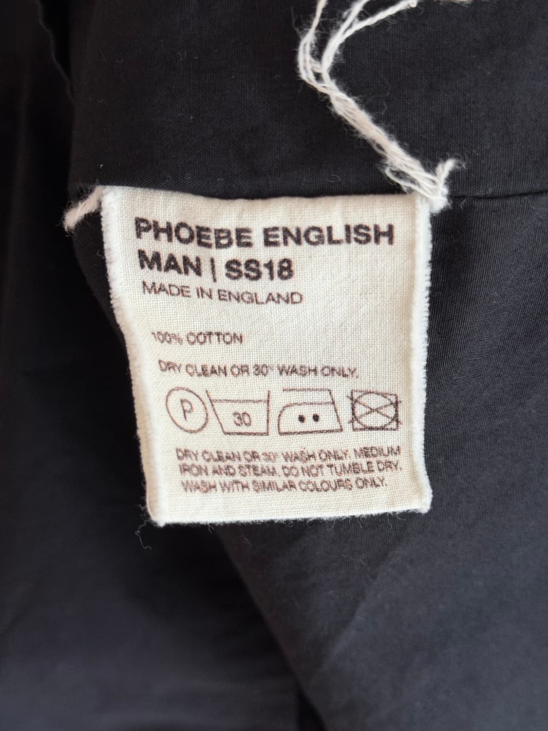 Phoebe English 블랙 셔츠 상품이미지6
