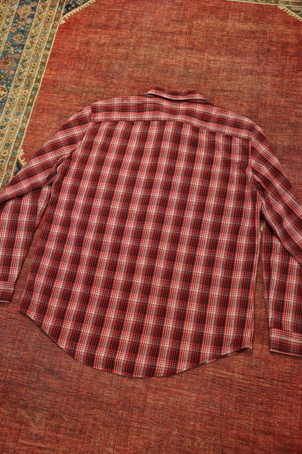 에드윈 레드 플란넬 체크 셔츠 판매 상품이미지9