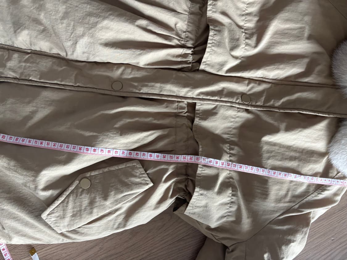 새상품급 지컷 사가퍼 날개 스트링 야상형 패딩 55(66가능) 상품이미지9