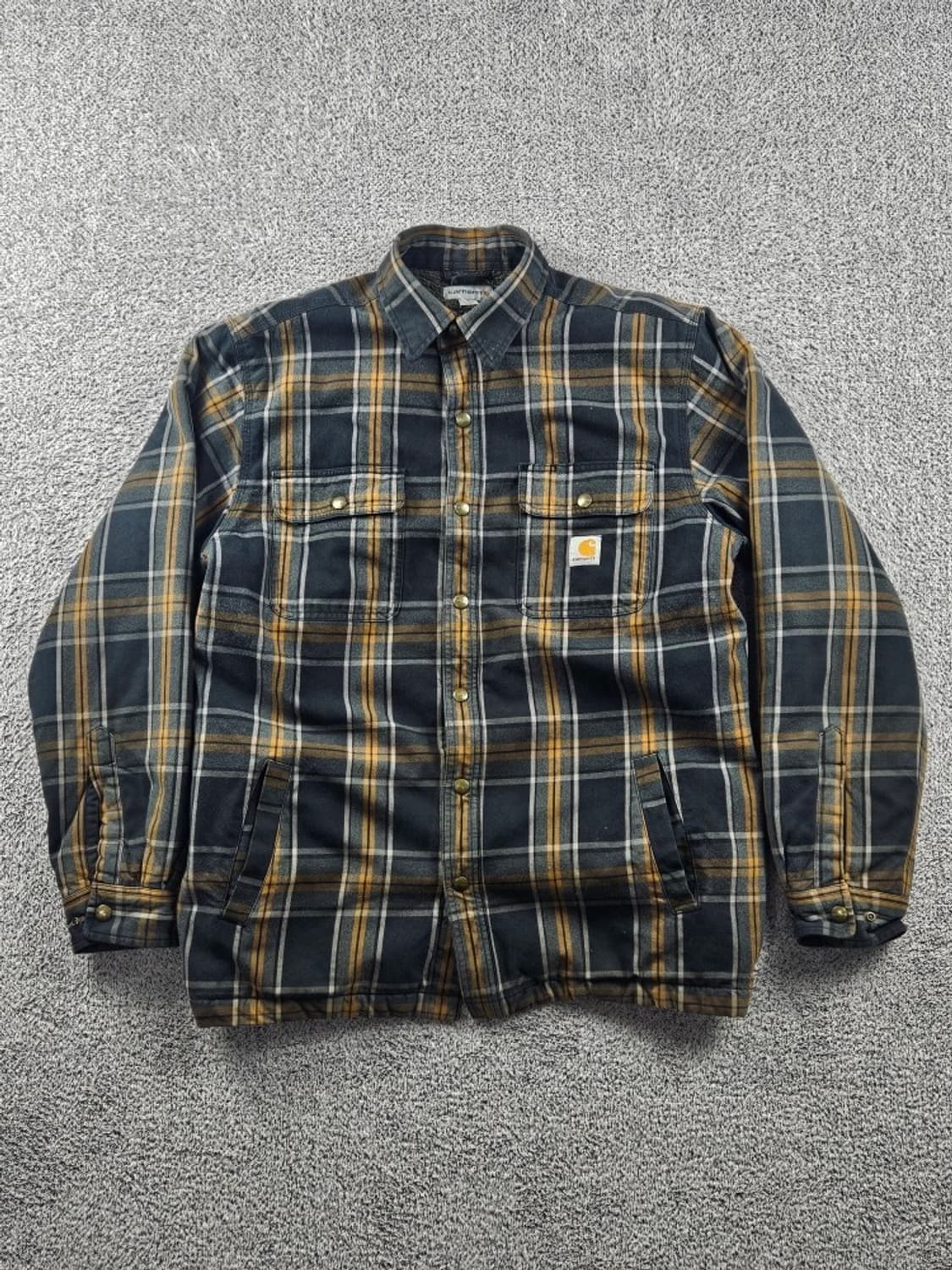 칼하트 쉐르파 라인드 체크 셔츠 워크 자켓 ( L ) / 10703 상품이미지2