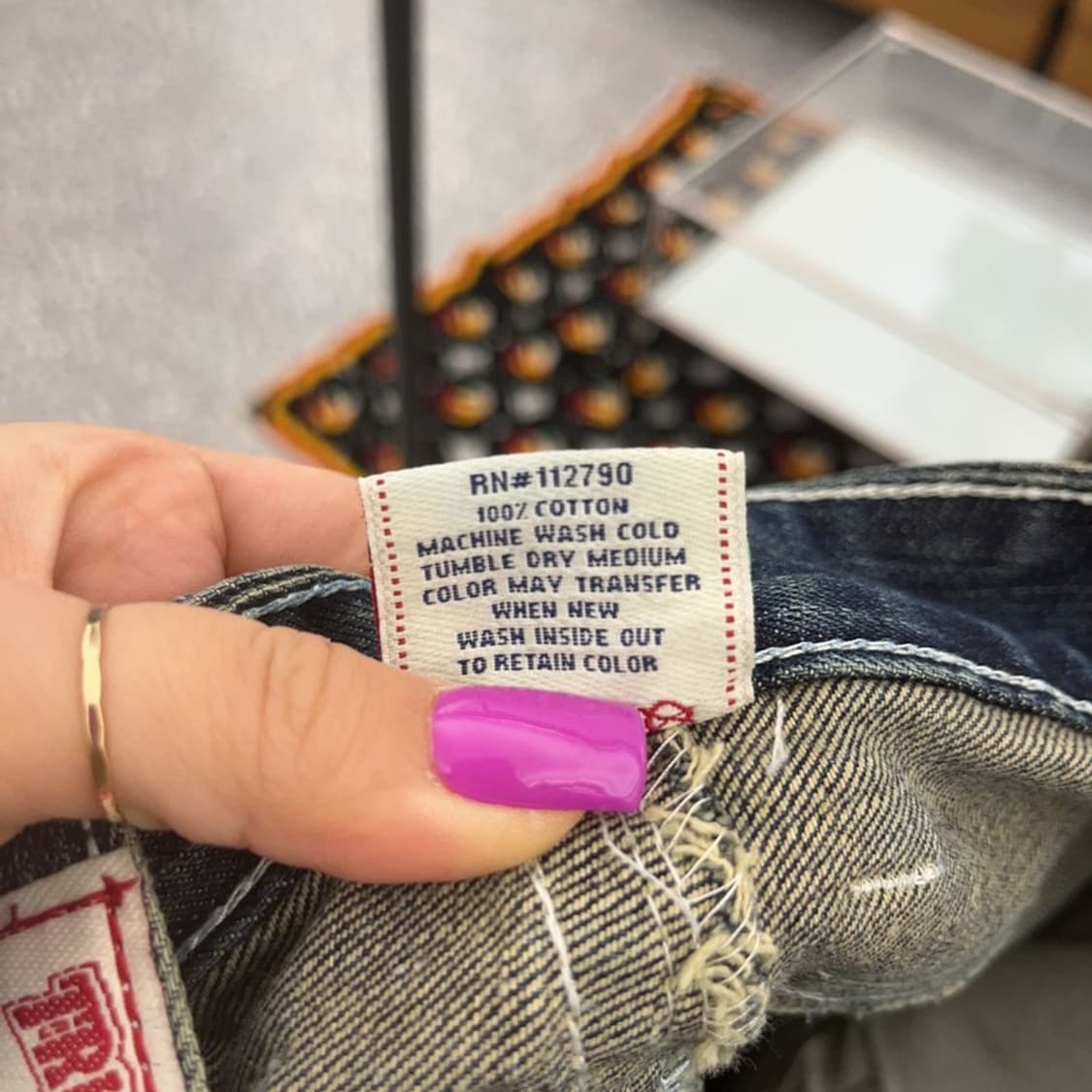 트루릴리전 BOBBY 빈티지 디스트로이드 데님팬츠 26인치 C06797 상품이미지5