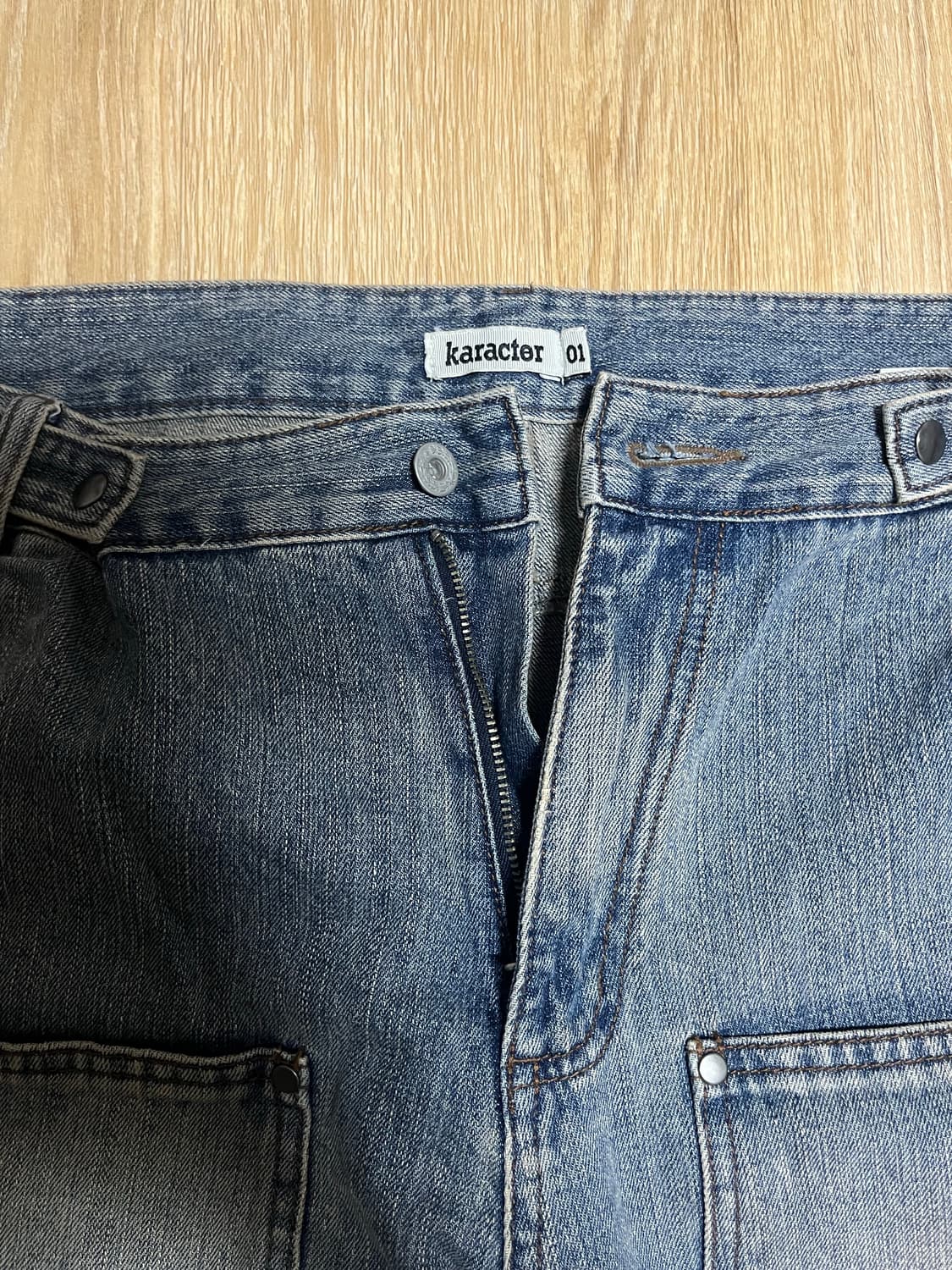 카락터 데님팬츠 Ptery Double Knee Pants 상품이미지3