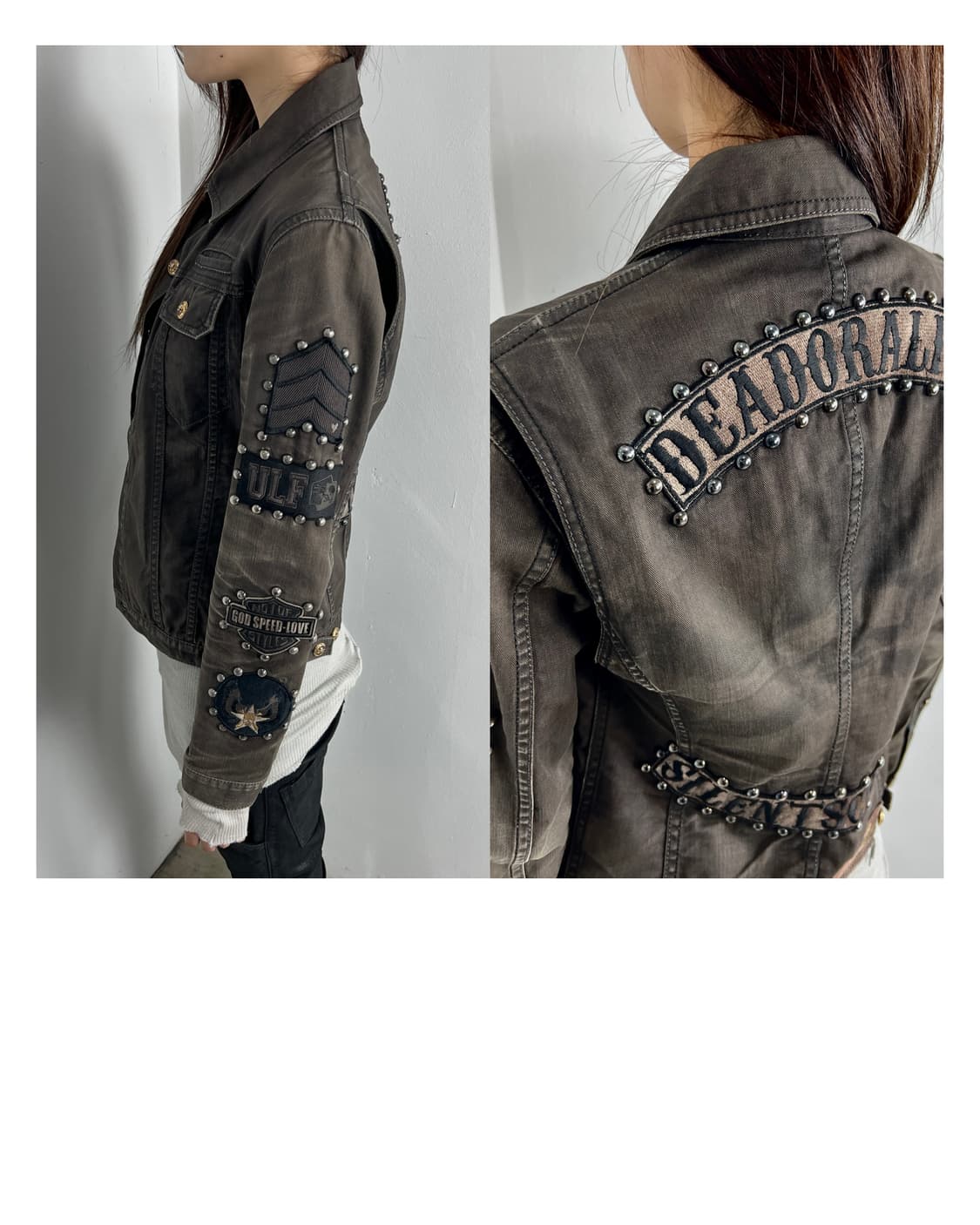 ROEN SKULL STUDDED JACKET 상품이미지2