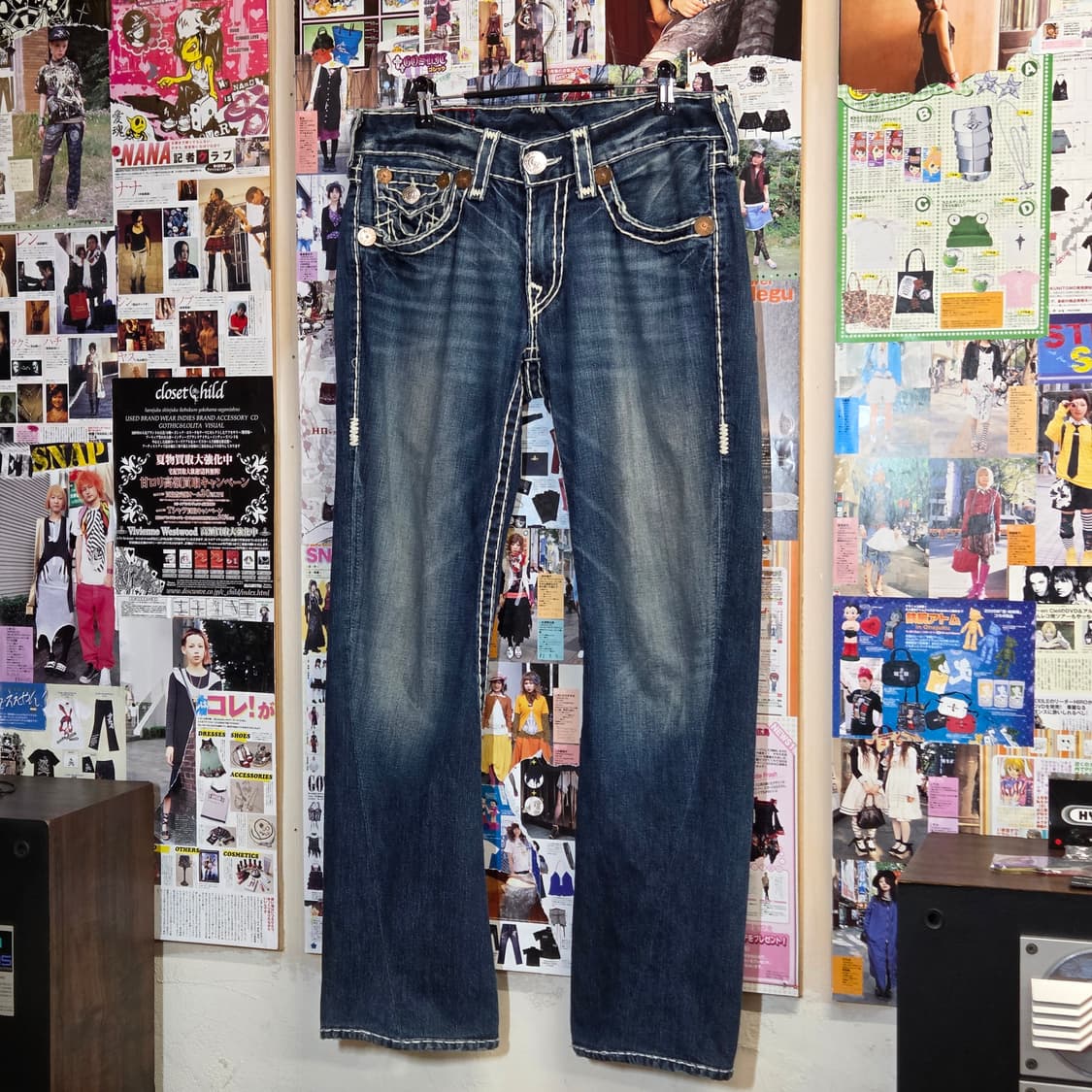 트루릴리전 조이 슈퍼티 중청 데님 팬츠 상품이미지6