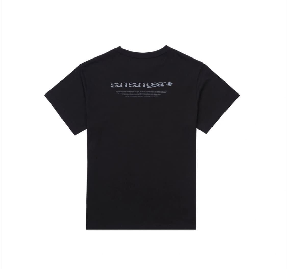 산산기어 로고 블랙 티셔츠 24ss 1사이즈 상품이미지2