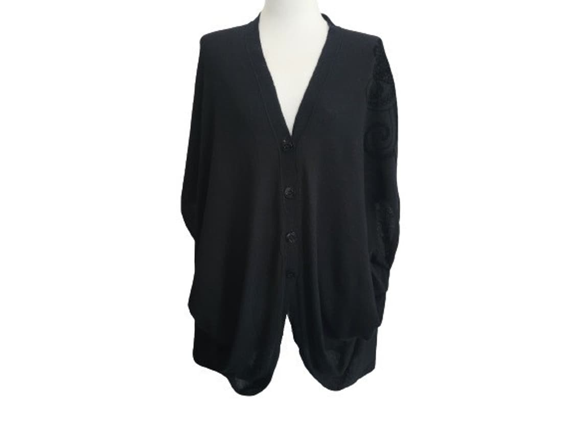 (매장판)ESCADA 에스까다 캐시미어혼방 빅플라워 롱자켓 가디건 프리
 상품이미지1